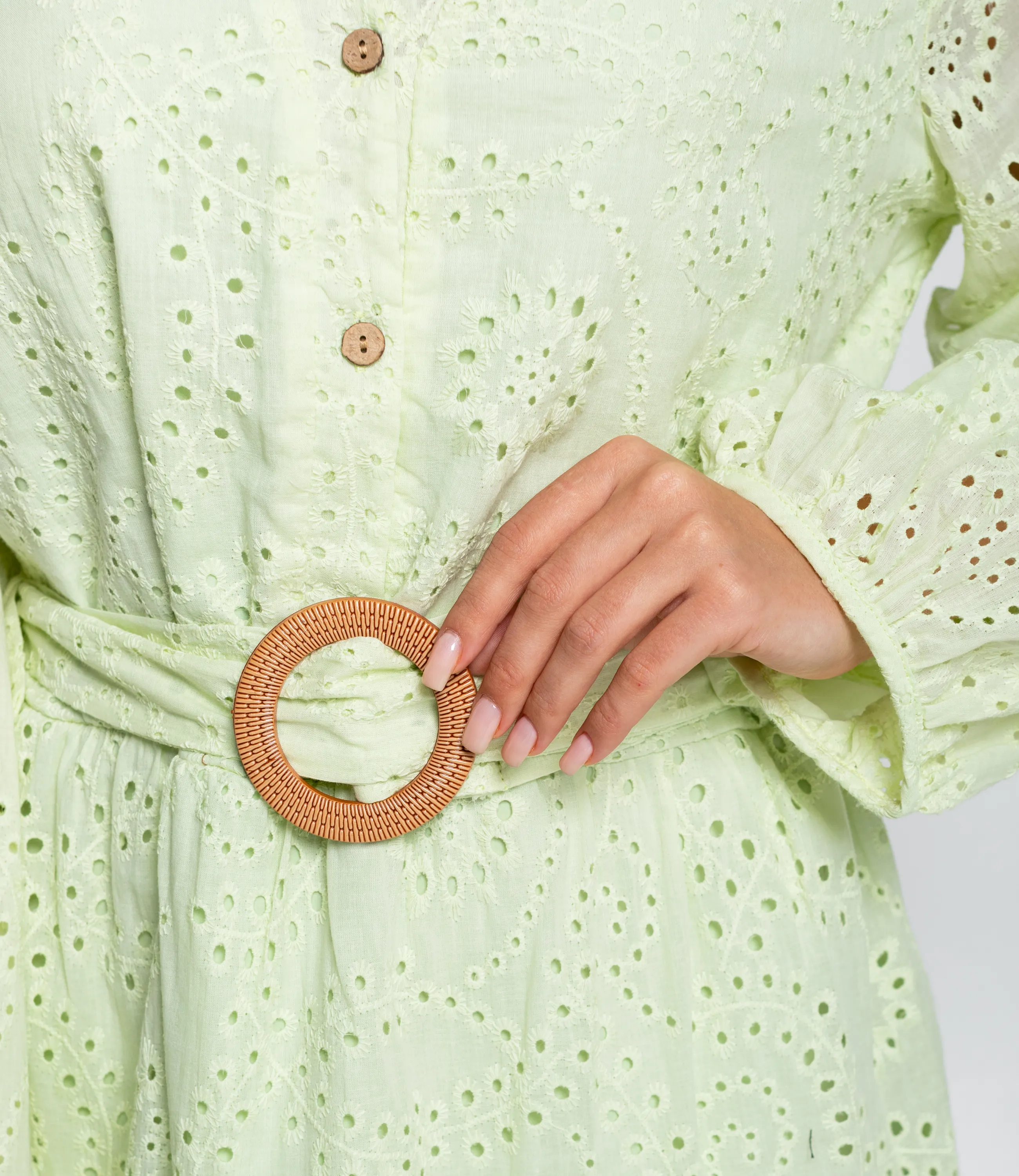 Платье #ОКТ085007, фисташковый - фото 5