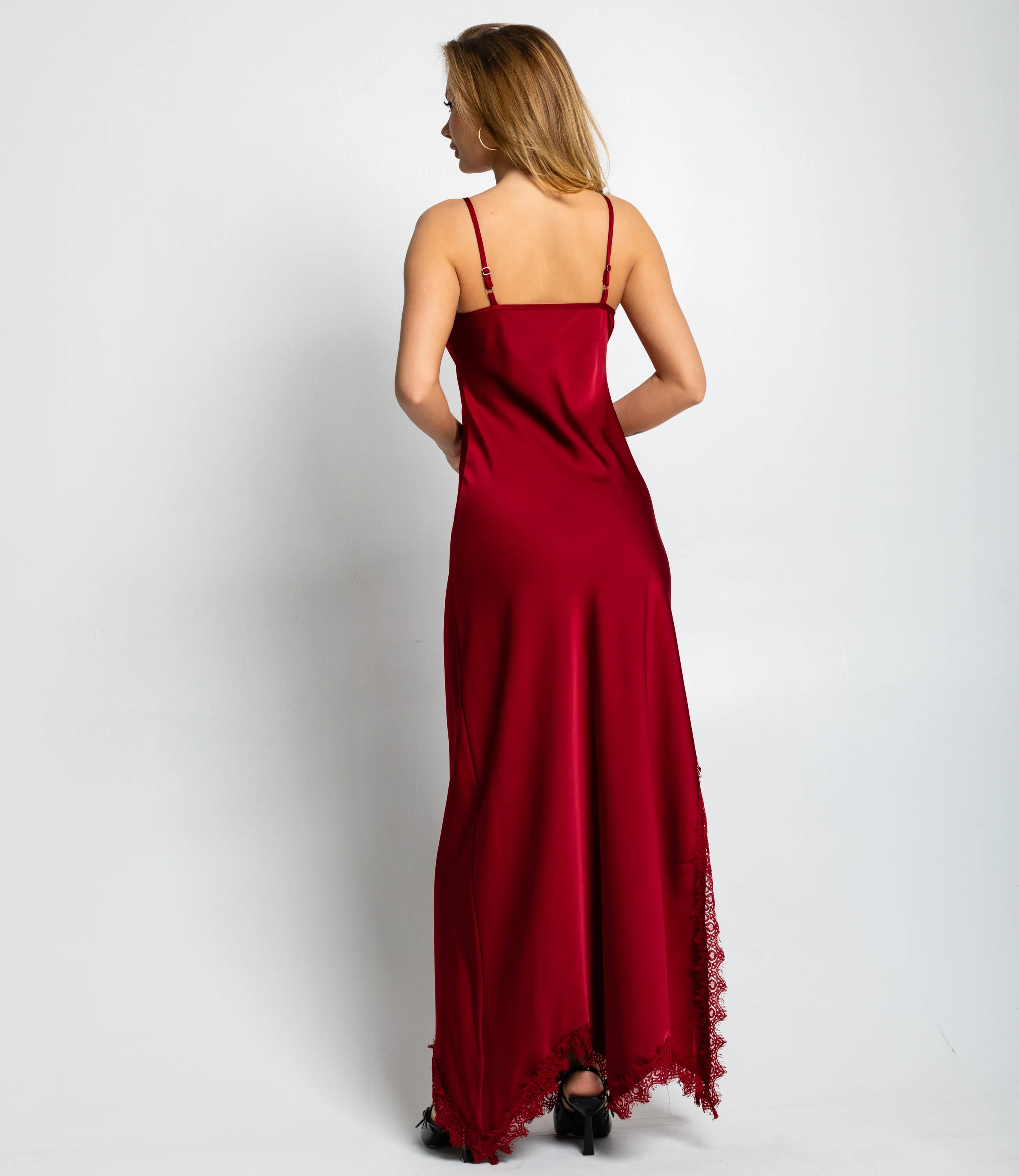 Платье #КТ2607 (4), бордовый - фото 4