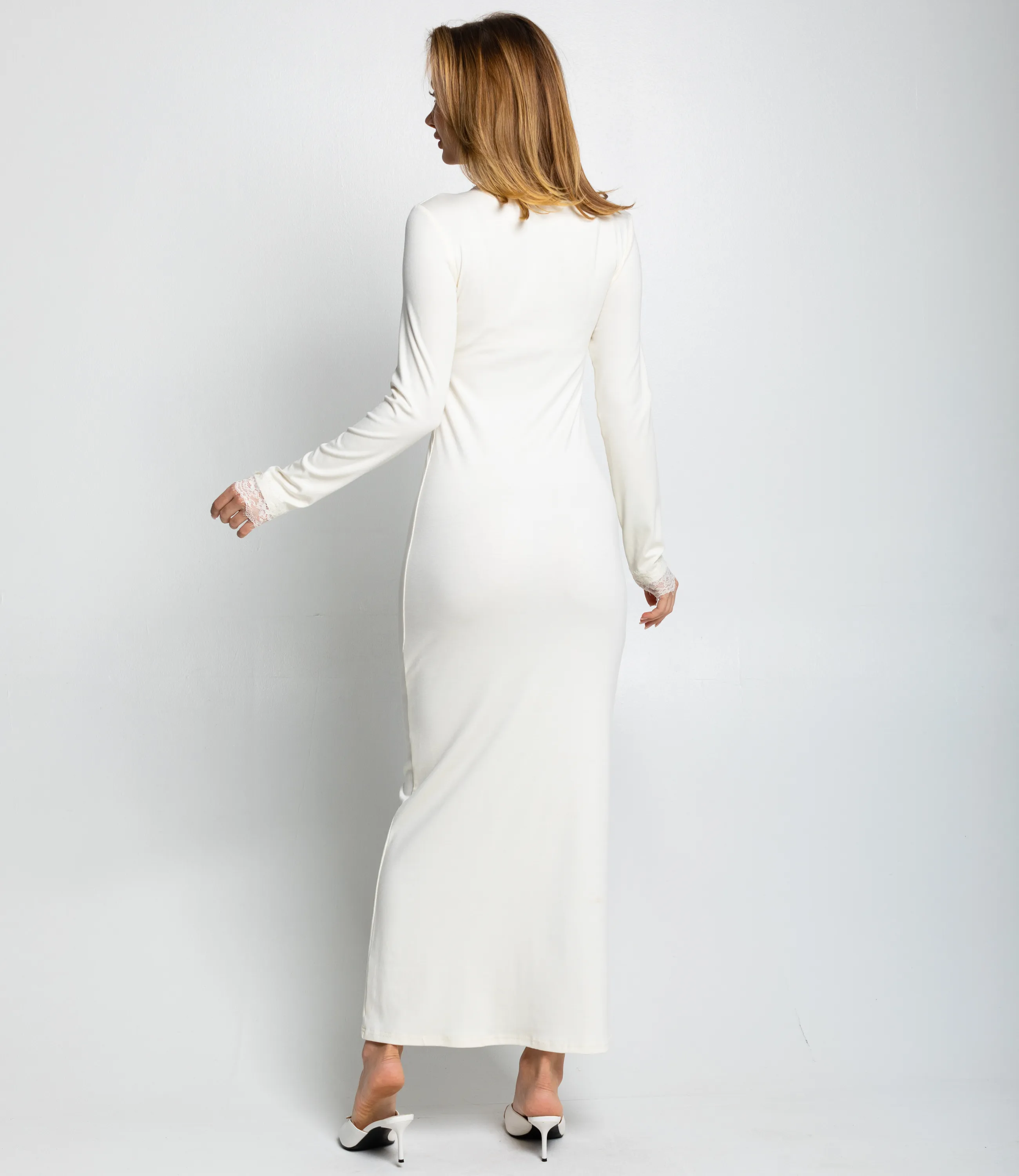 Платье #КТ887 (5), кремовый - фото 4