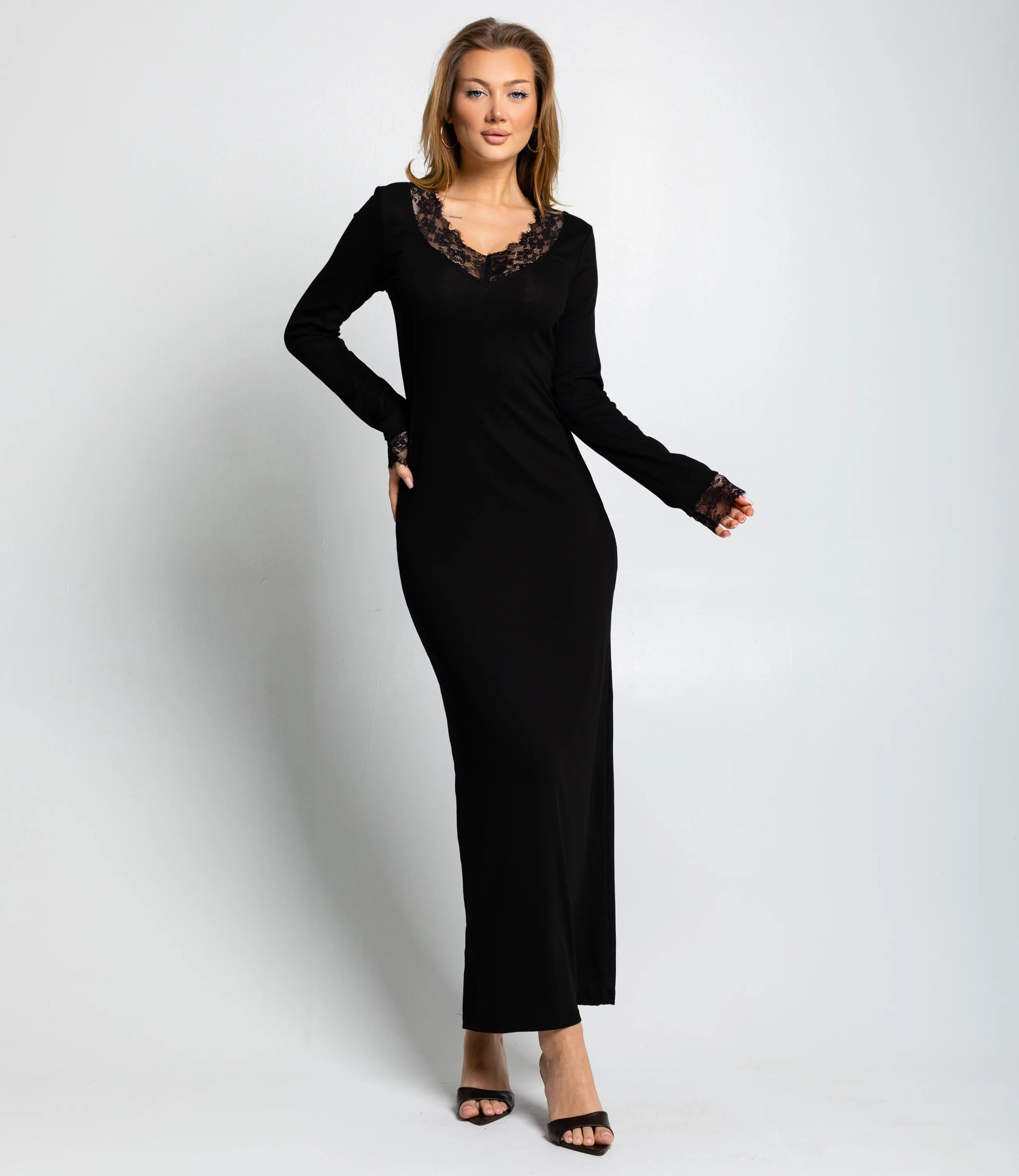 Платье #КТ887 (5), чёрный - фото 1