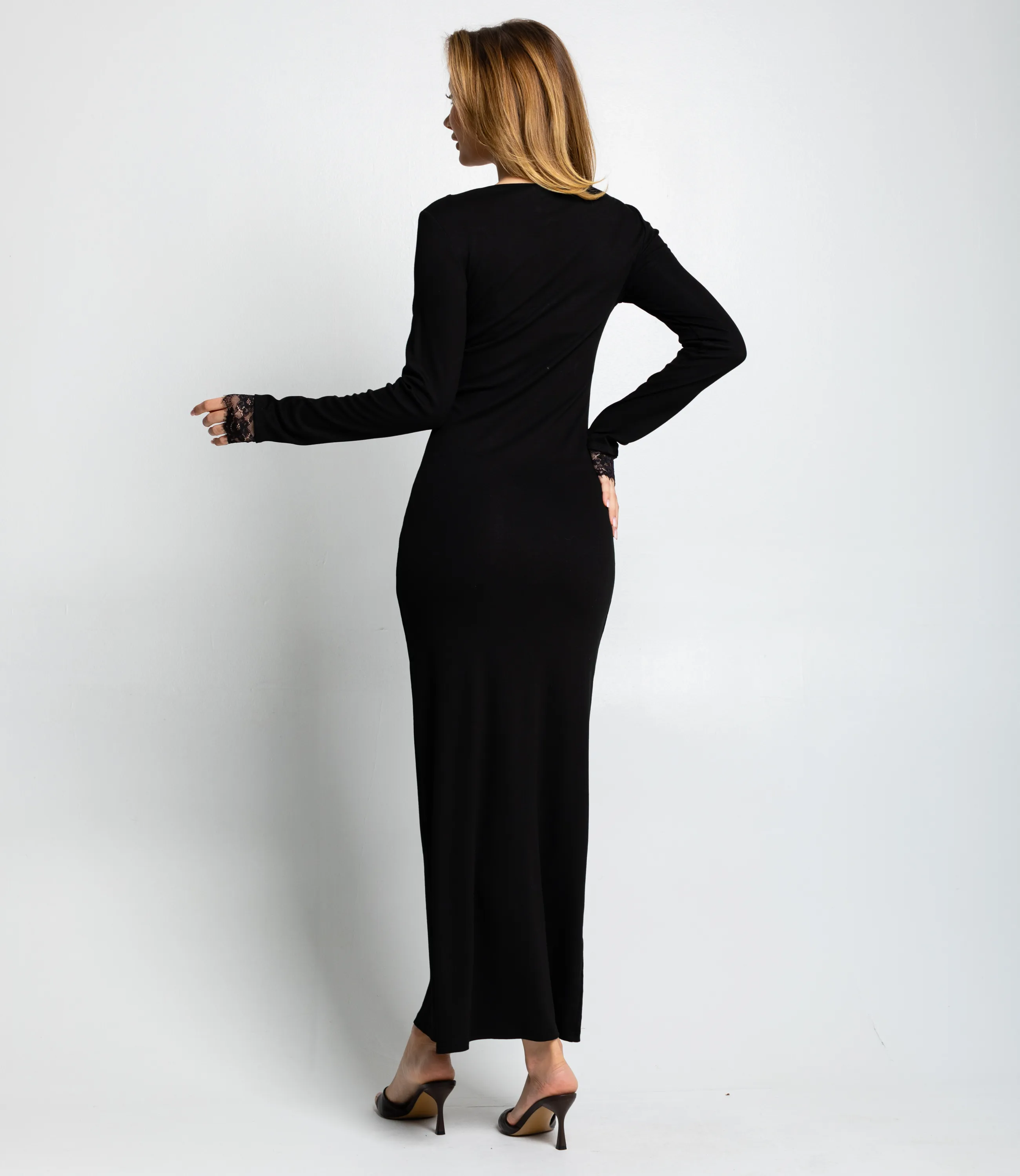 Платье #КТ887 (5), чёрный - фото 4