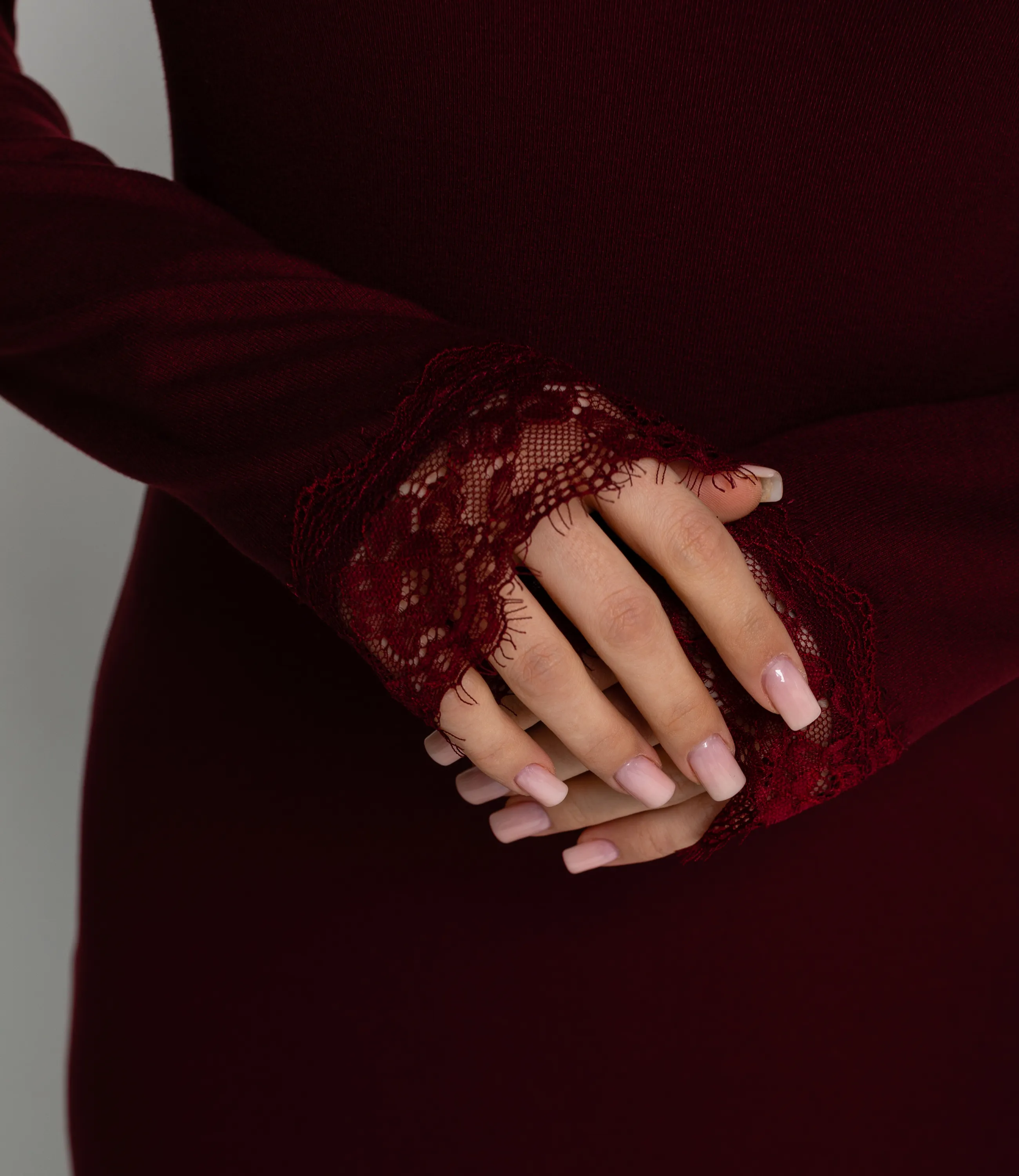 Платье #КТ887 (5), бордовый - фото 5