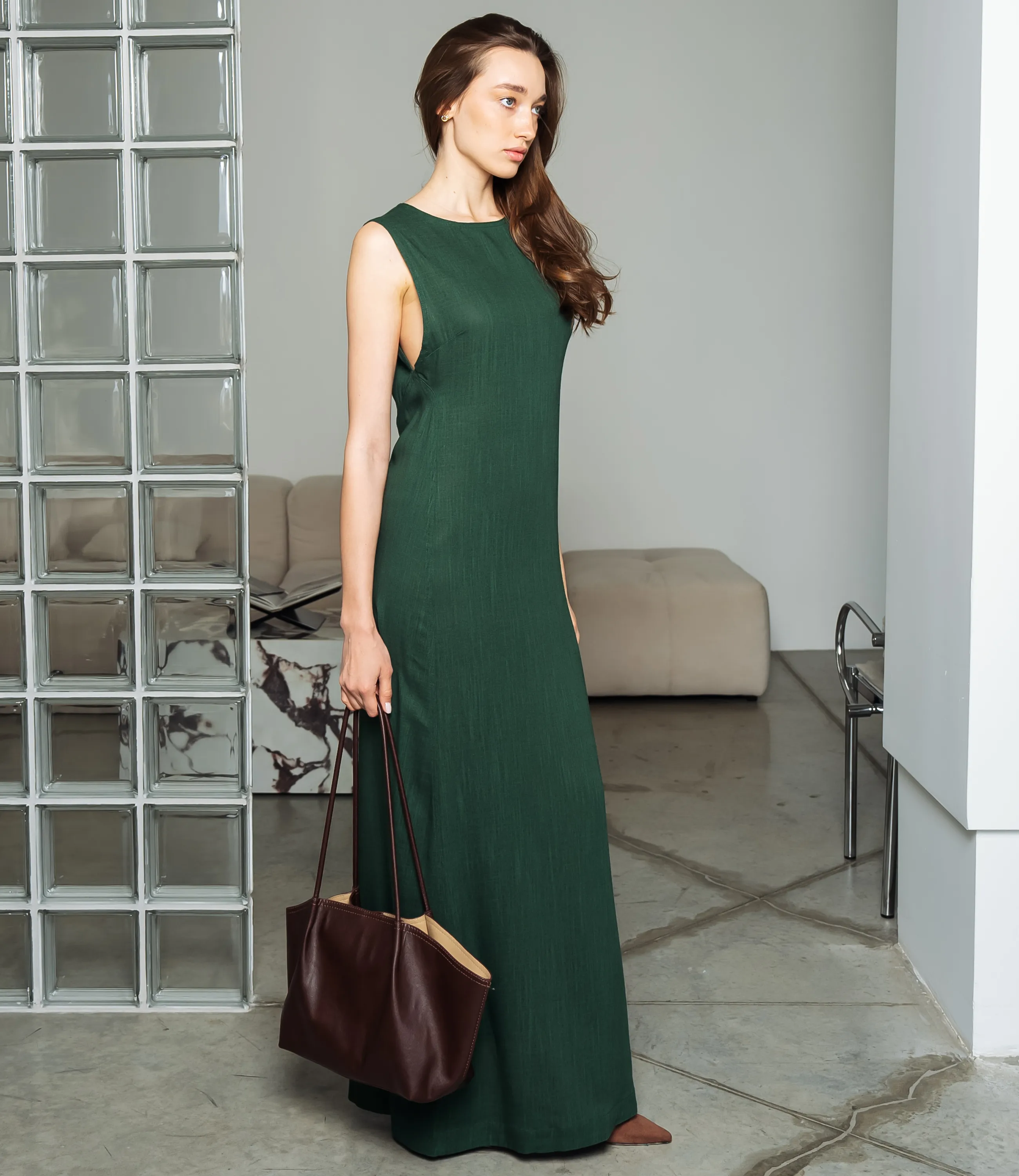 Платье #ОКТ025025, изумрудный - фото 2