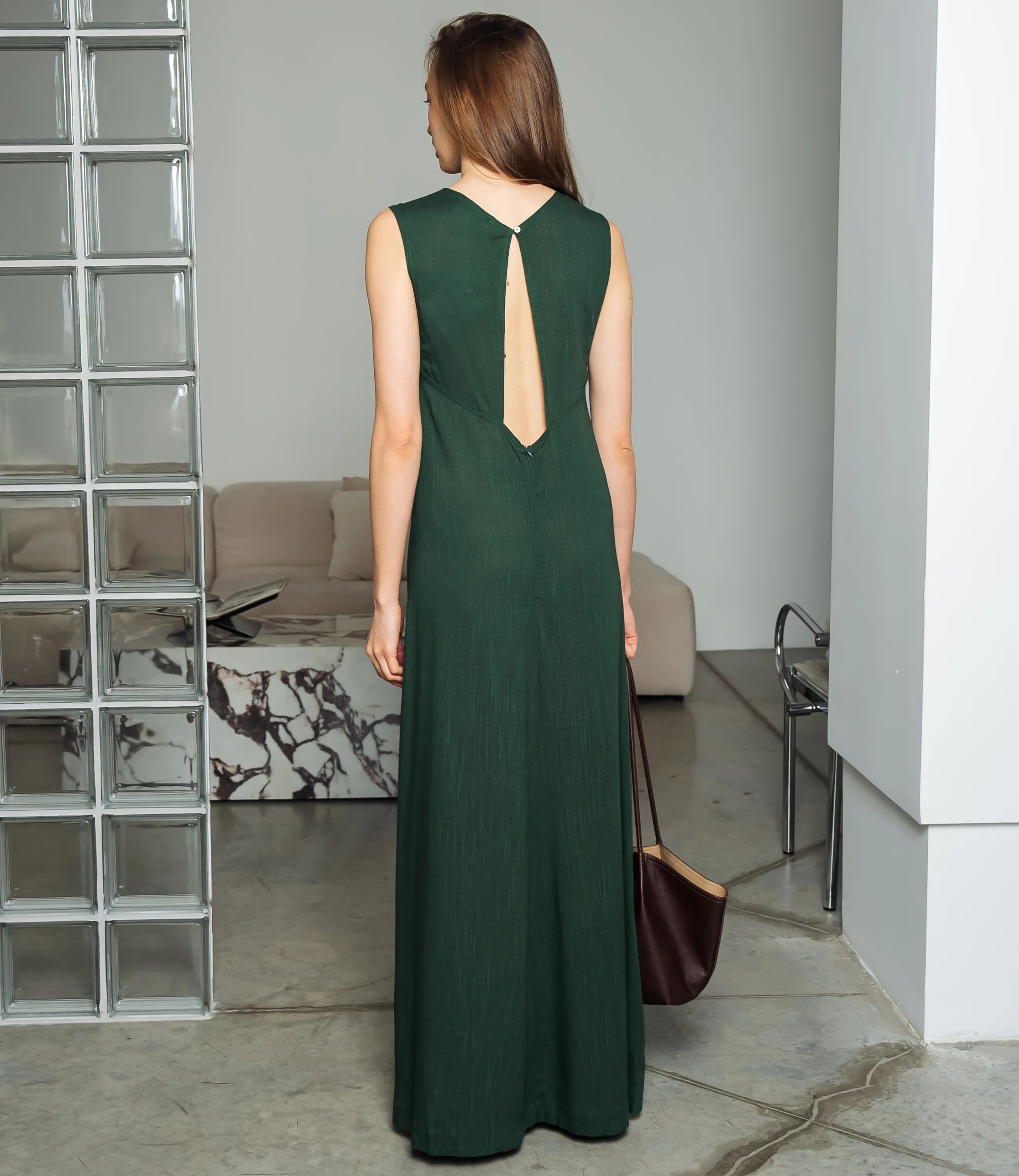 Платье #ОКТ025025, изумрудный - фото 3