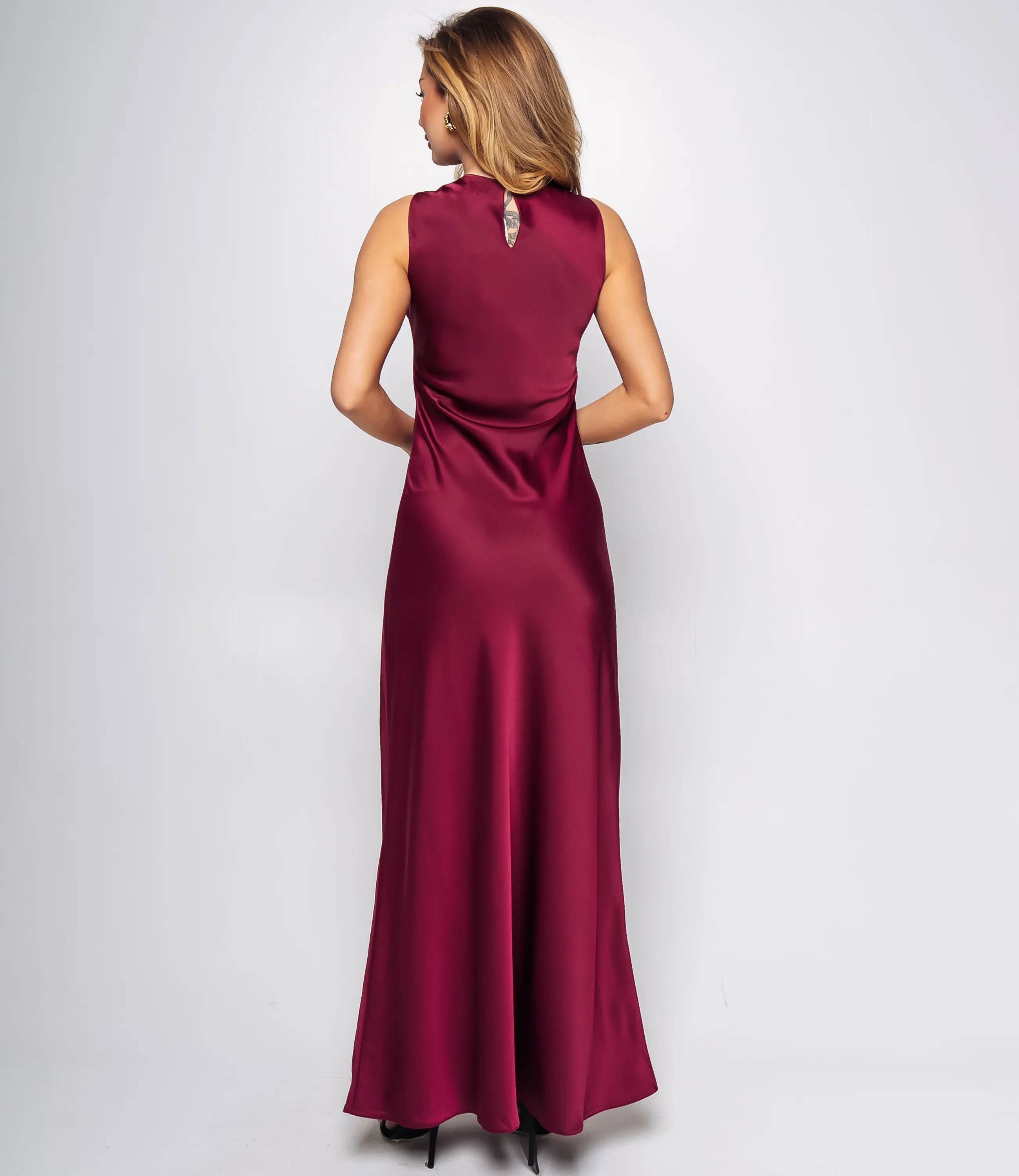 Платье #ОКТ095014, сливовый - фото 3