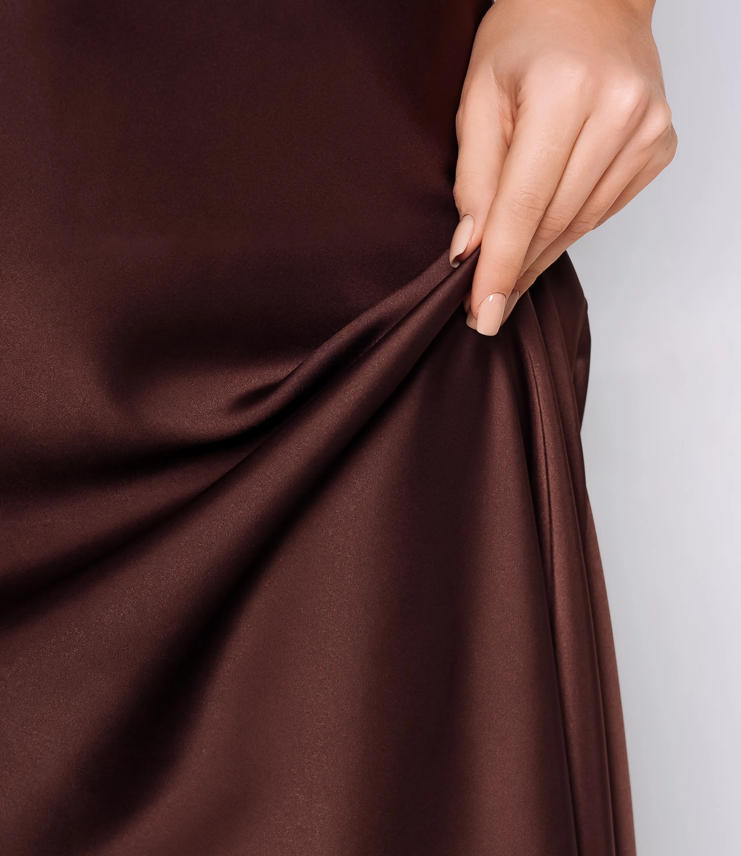 Платье #ОКТ095014, шоколадный - фото 5