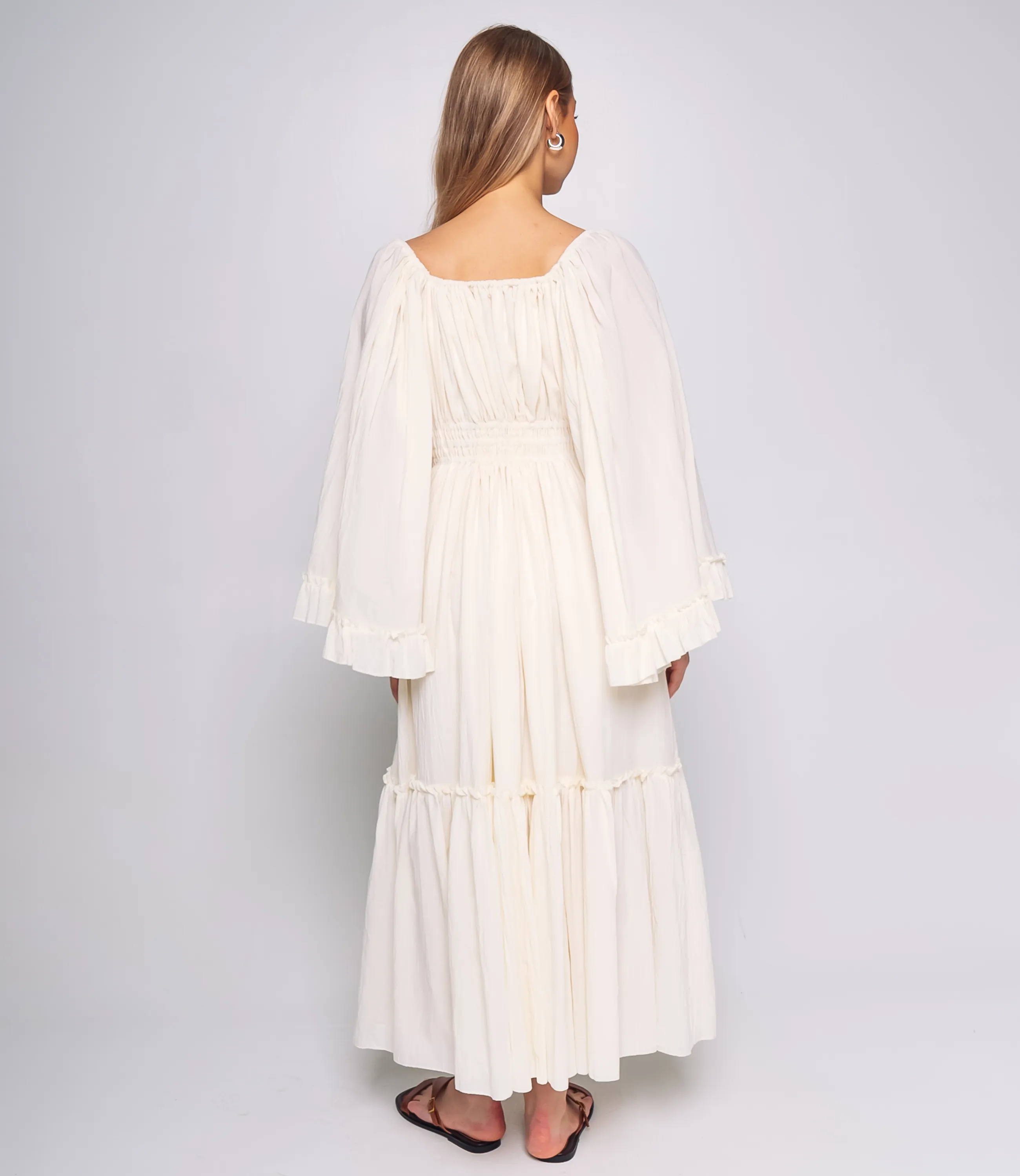 Платье #КТ2562, кремовый - фото 3