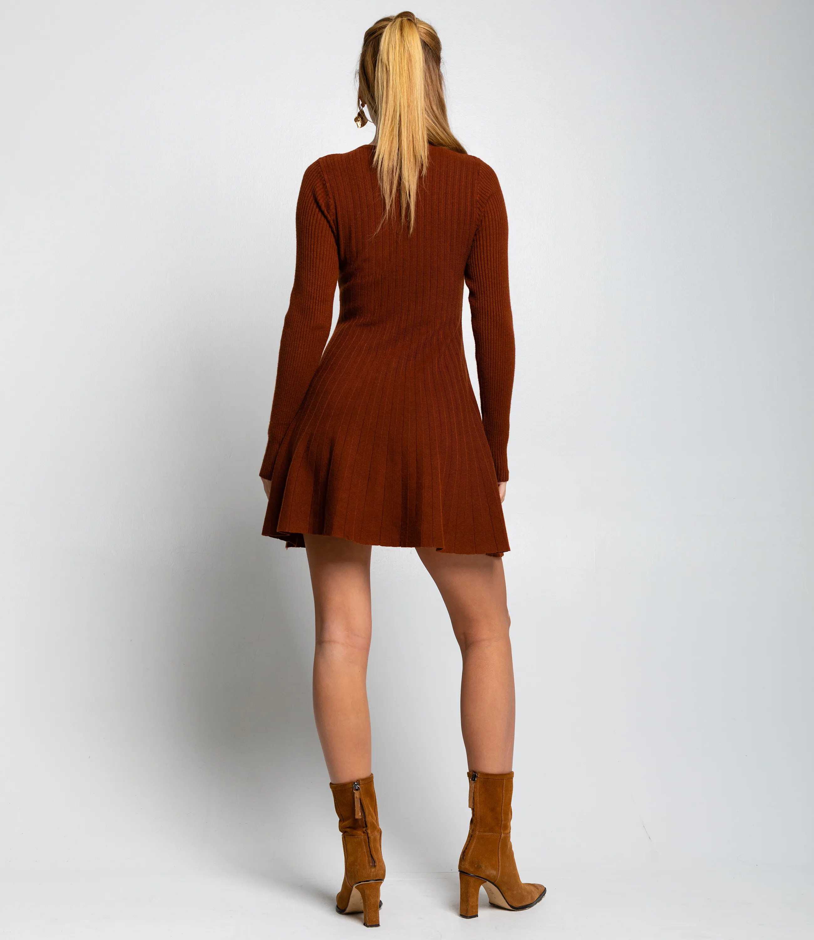 Платье #КТ04222, коричневый - фото 4