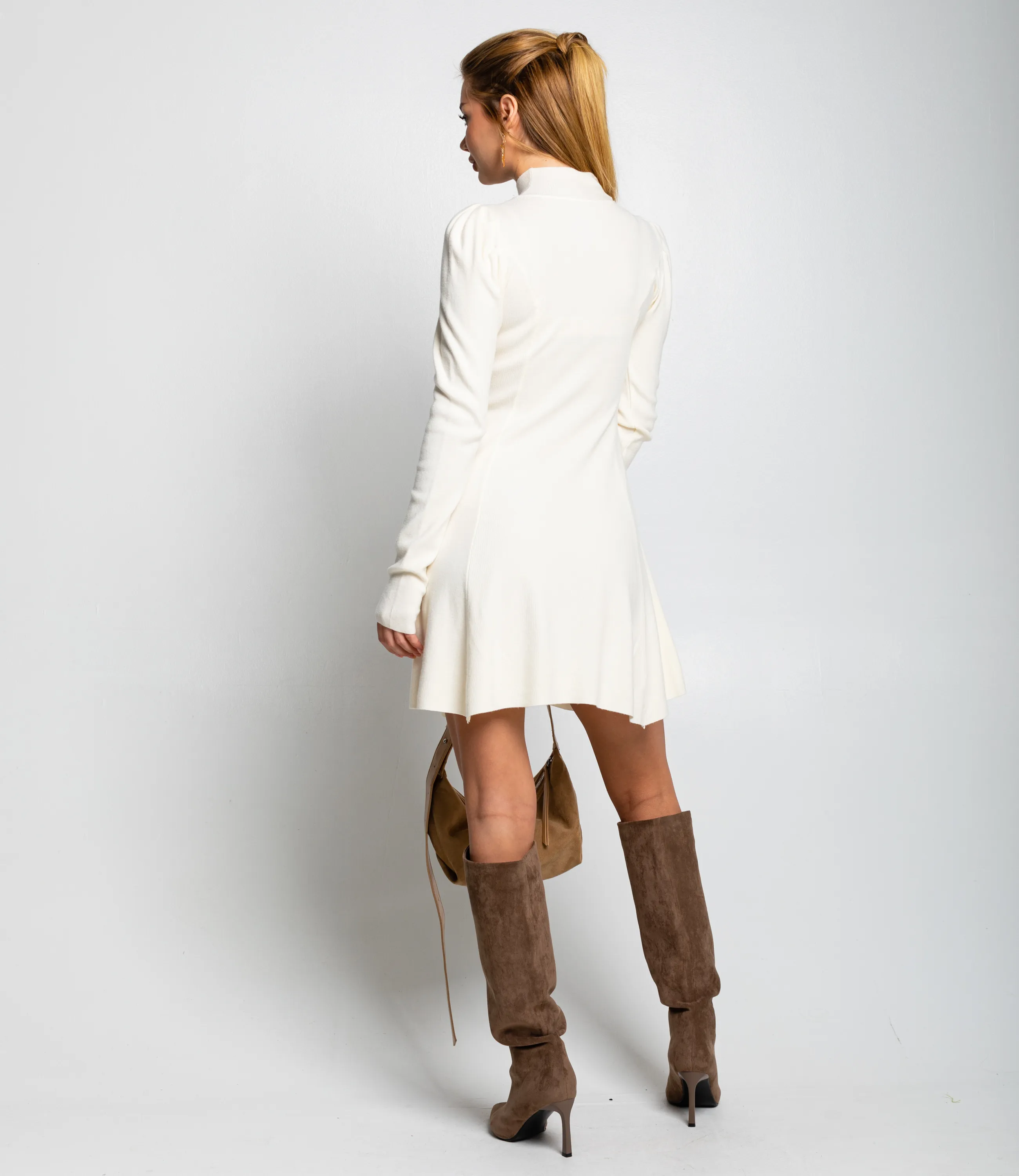 Платье #КТ04227, кремовый - фото 4