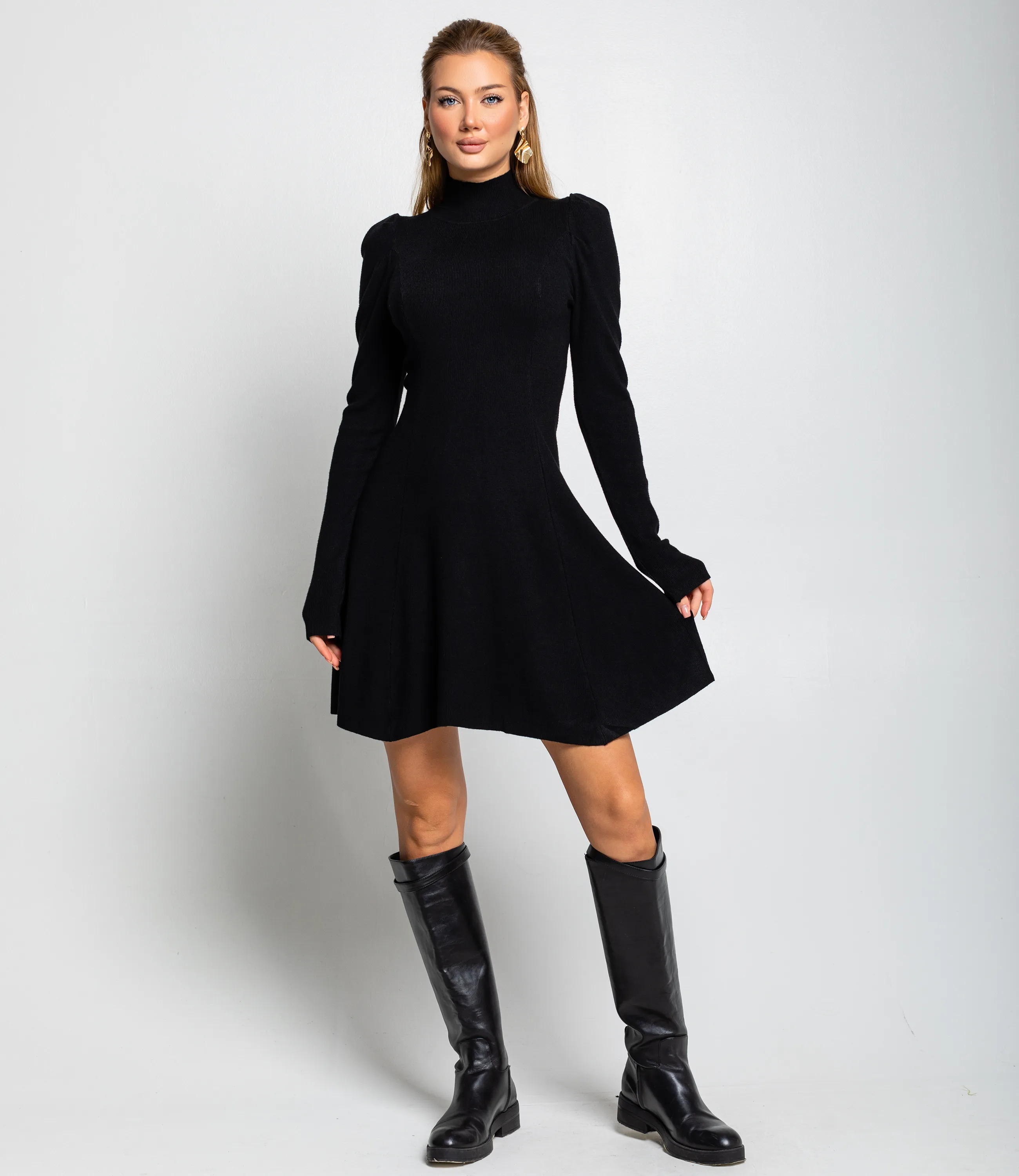 Платье #КТ04227, чёрный - фото 1