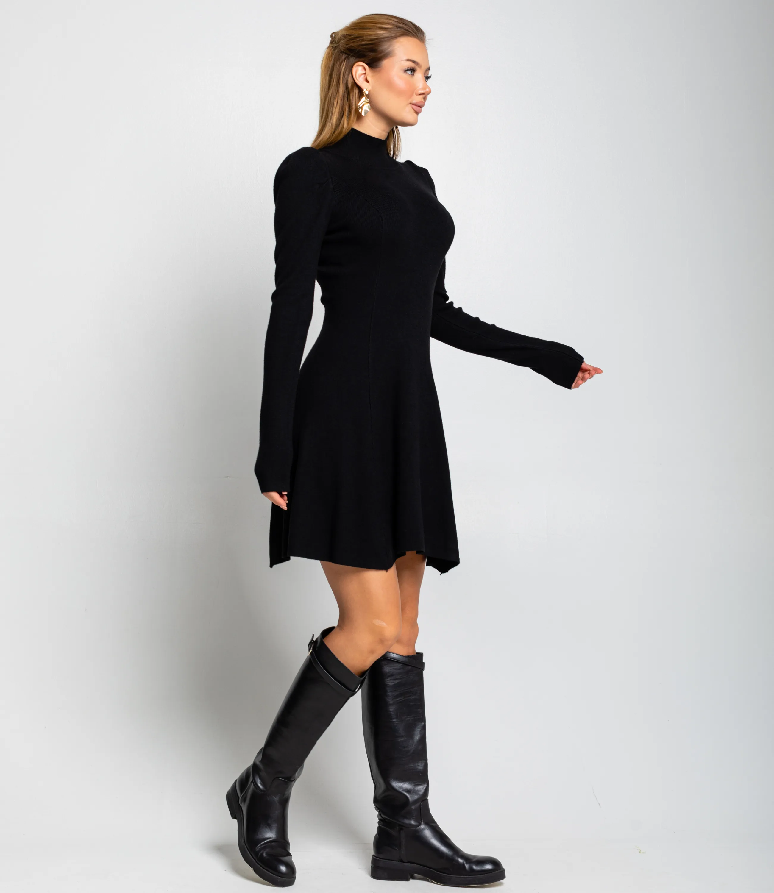 Платье #КТ04227, чёрный - фото 3