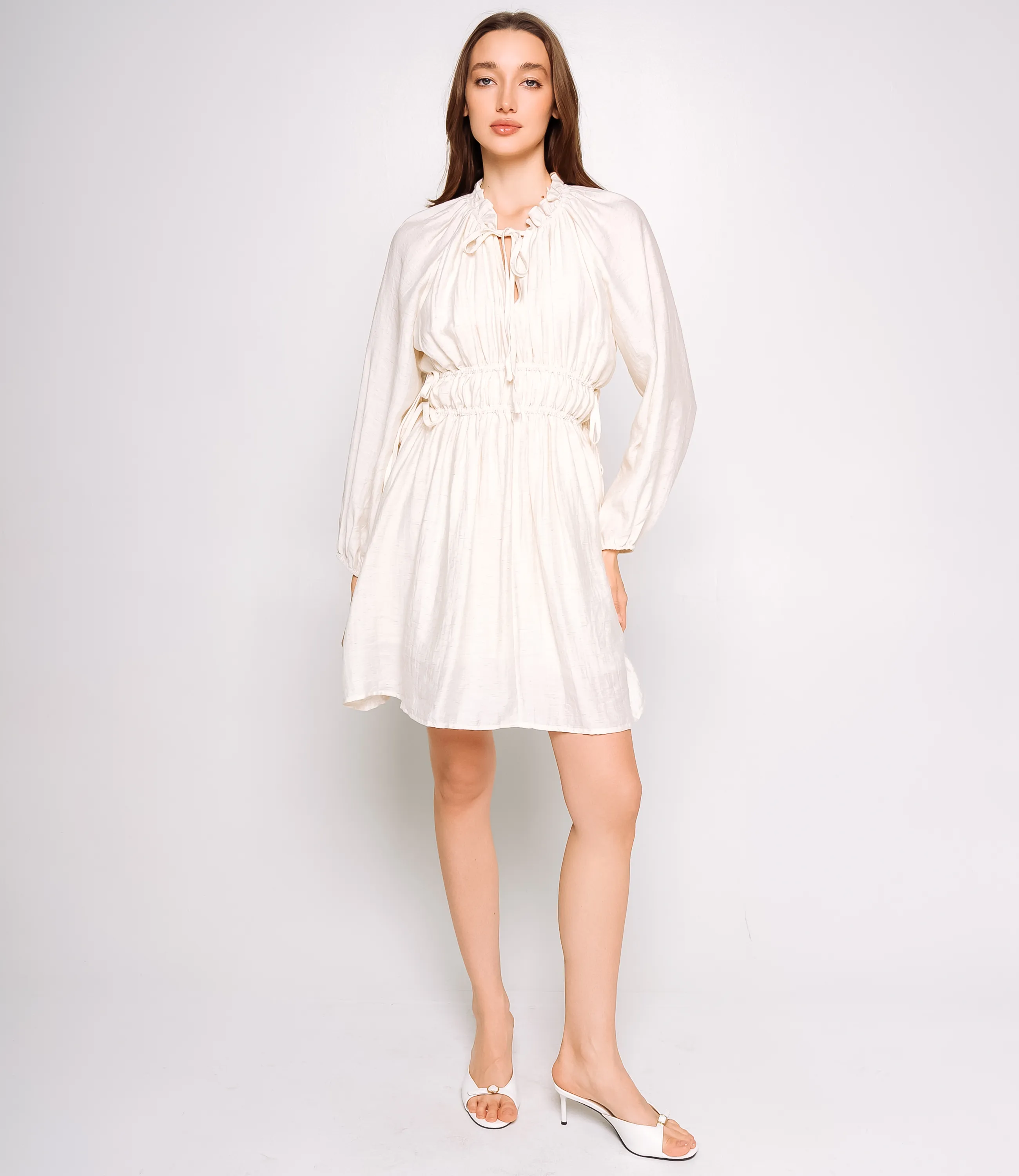 Платье #КТ1515, светло-бежевый - фото 1