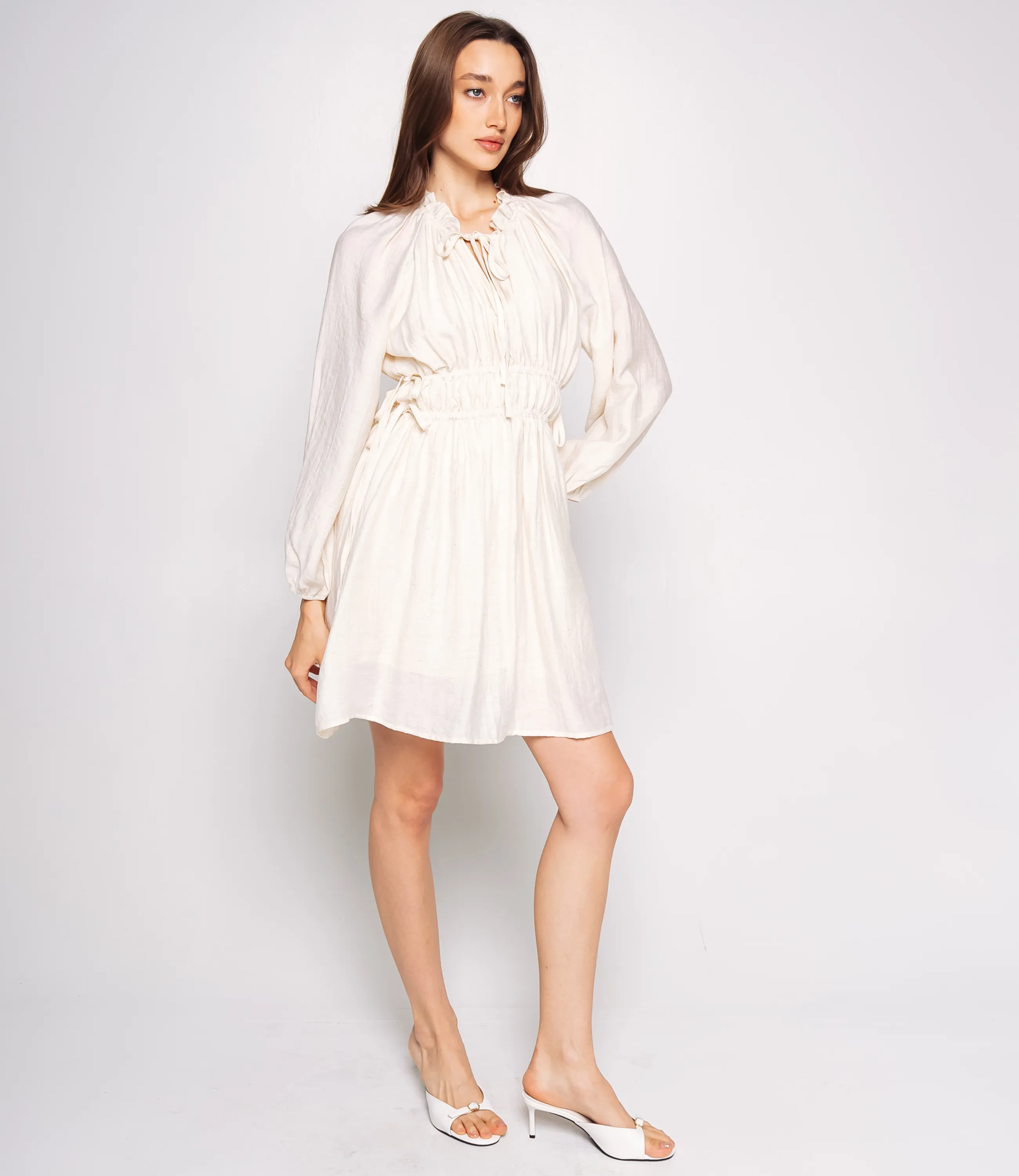 Платье #КТ1515, светло-бежевый - фото 2