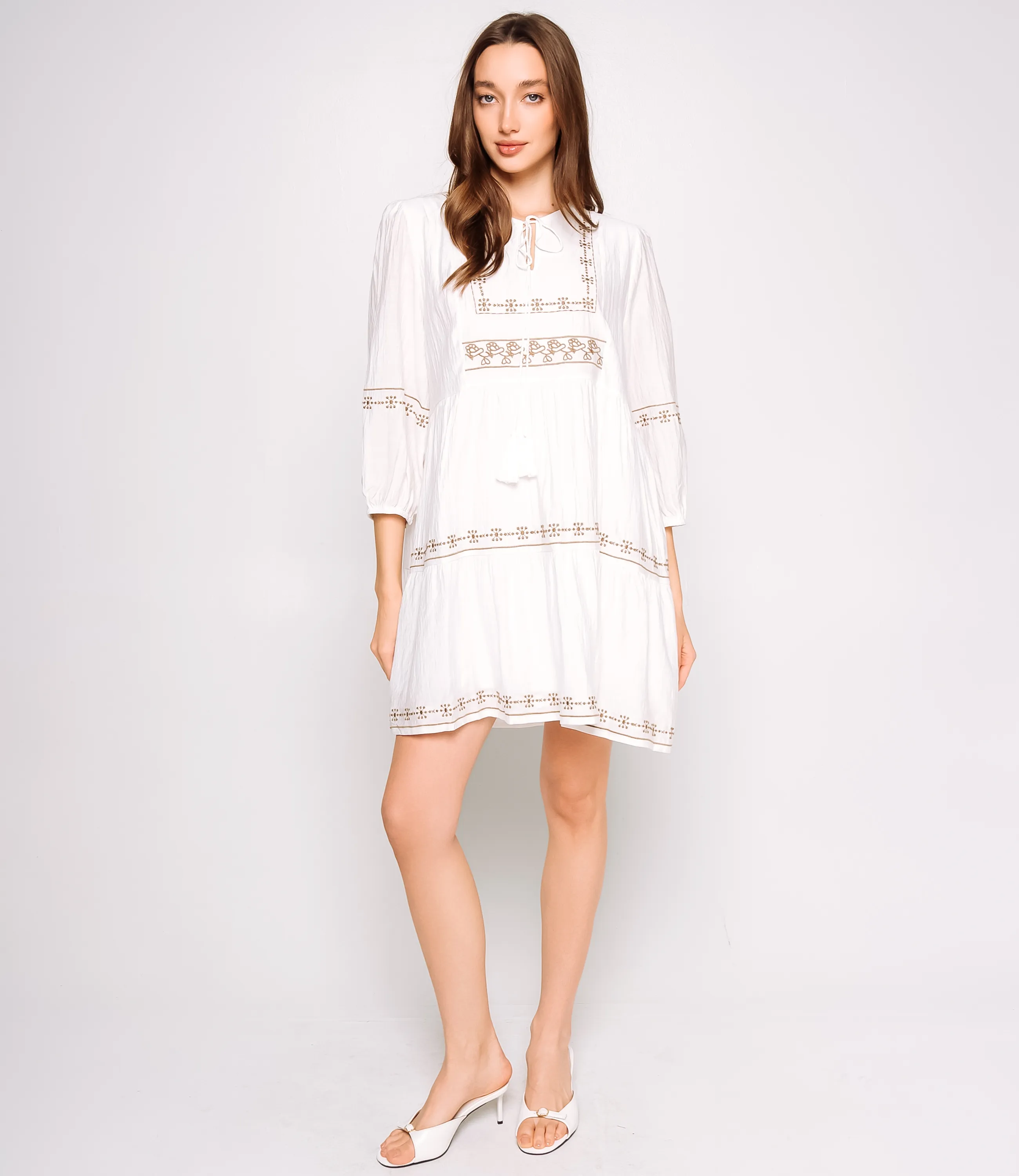 Платье #КТ88660, белый - фото 1