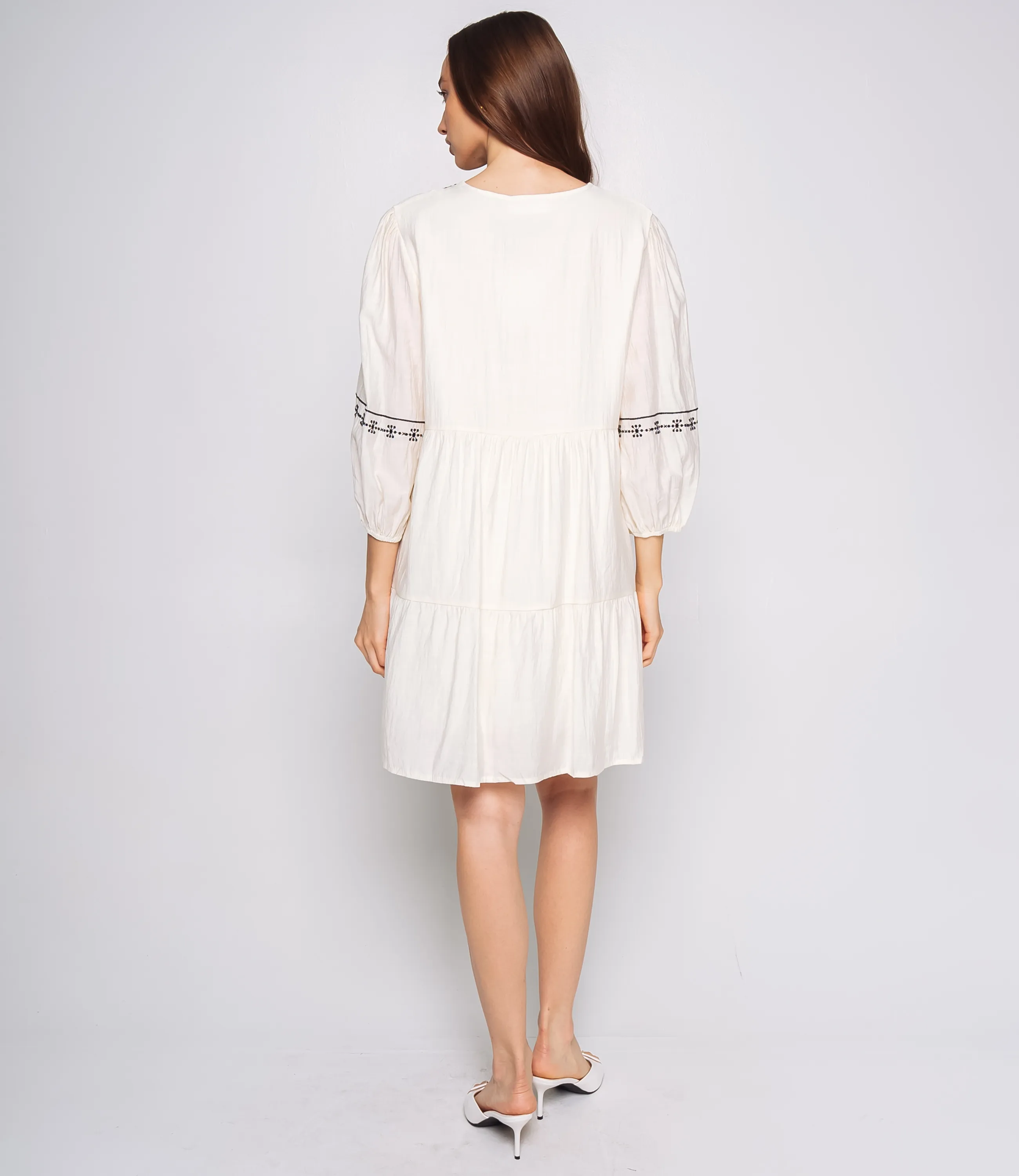 Платье #КТ88660, кремовый - фото 3