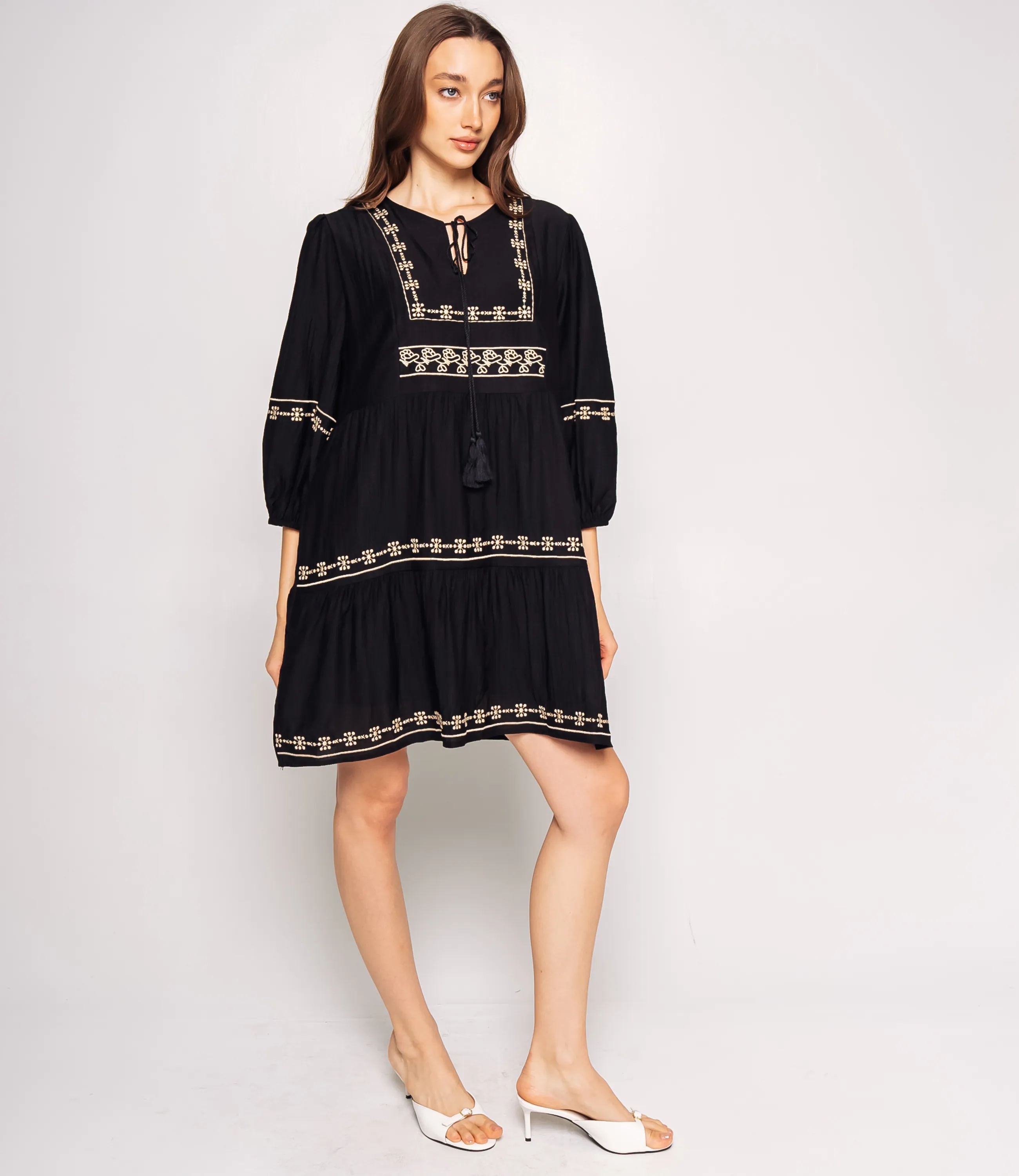 Платье #КТ88660, чёрный - фото 2