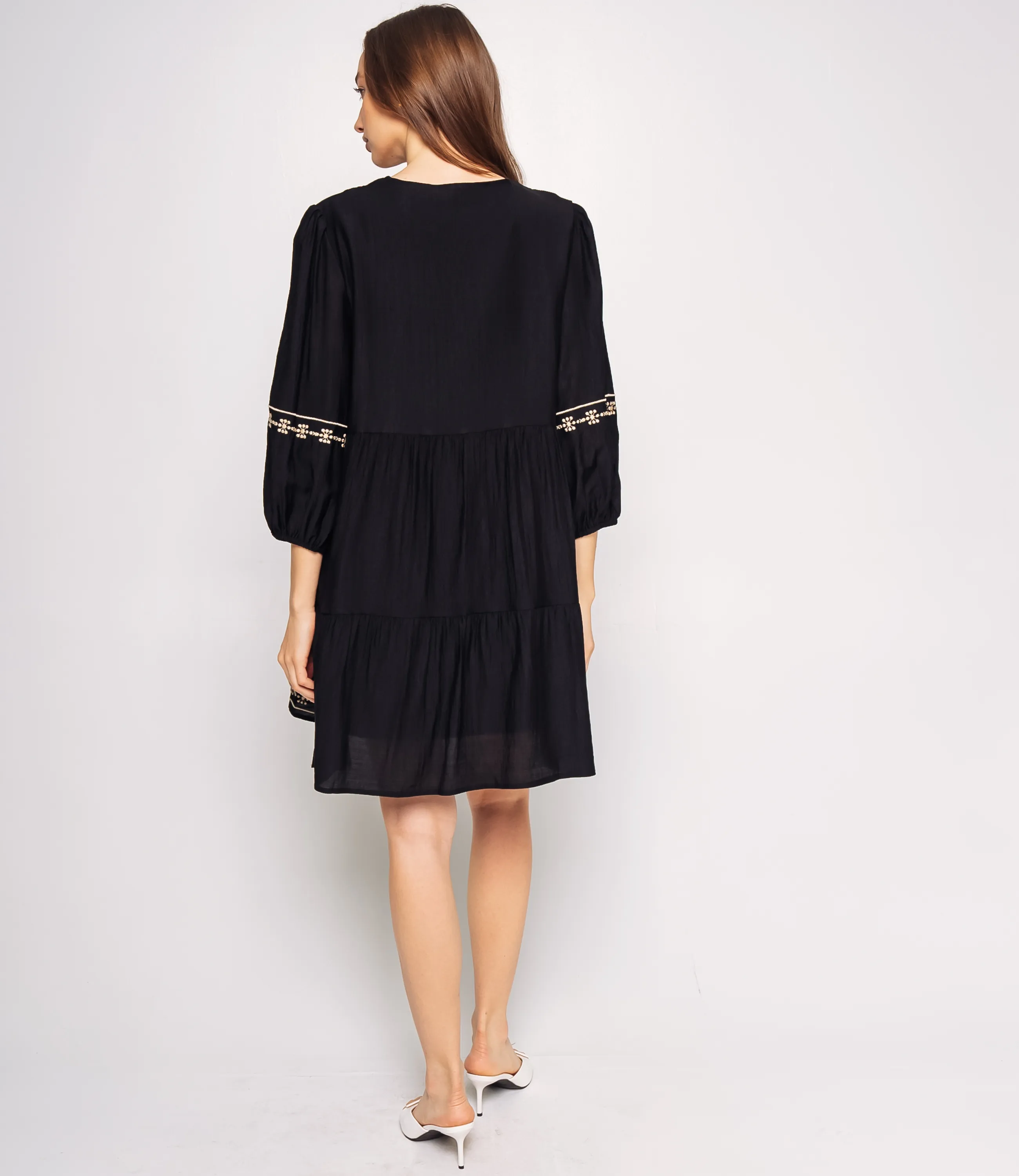 Платье #КТ88660, чёрный - фото 3