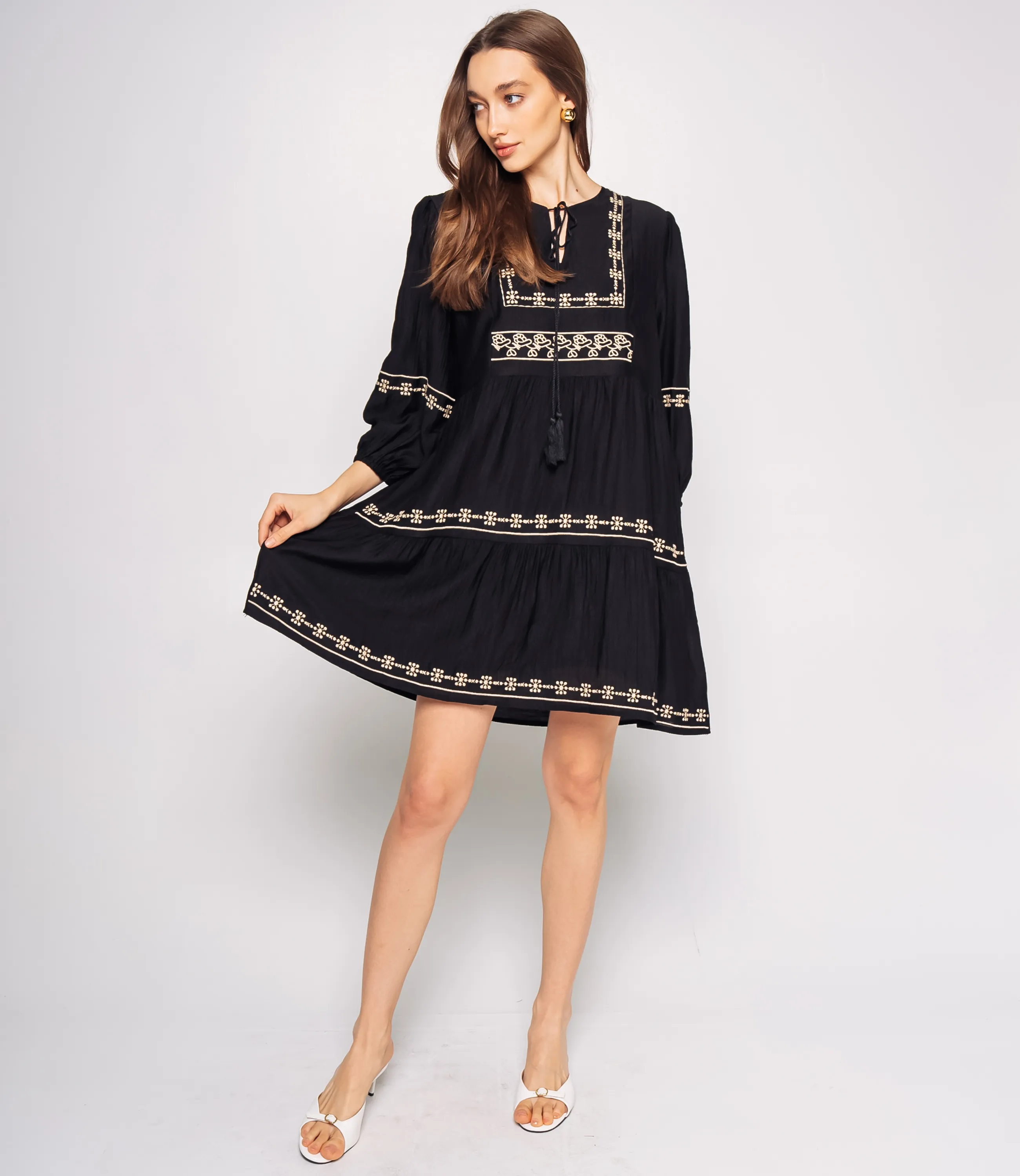 Платье #КТ88660, чёрный - фото 4