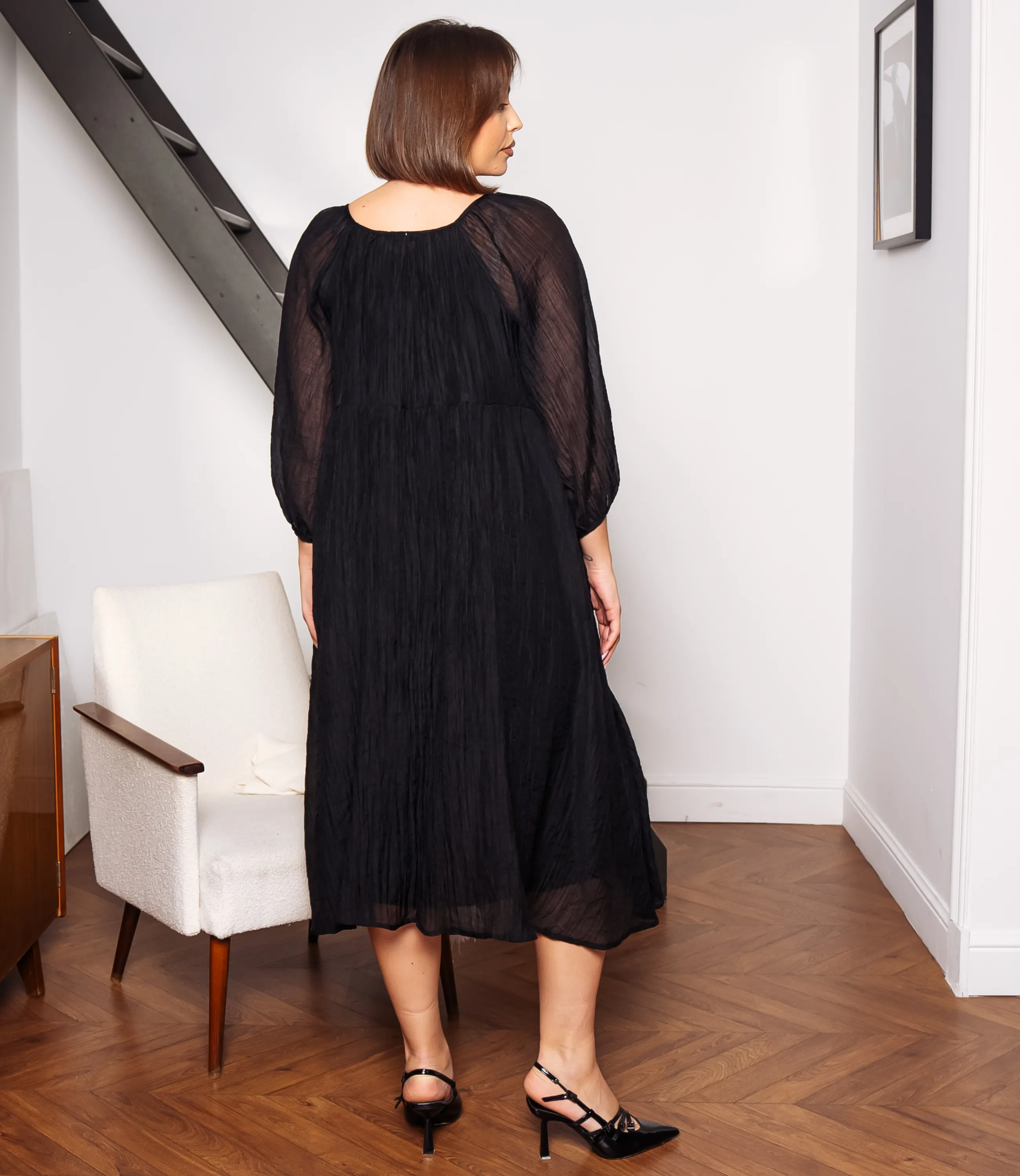 Платье #КТ1788, чёрный - фото 3