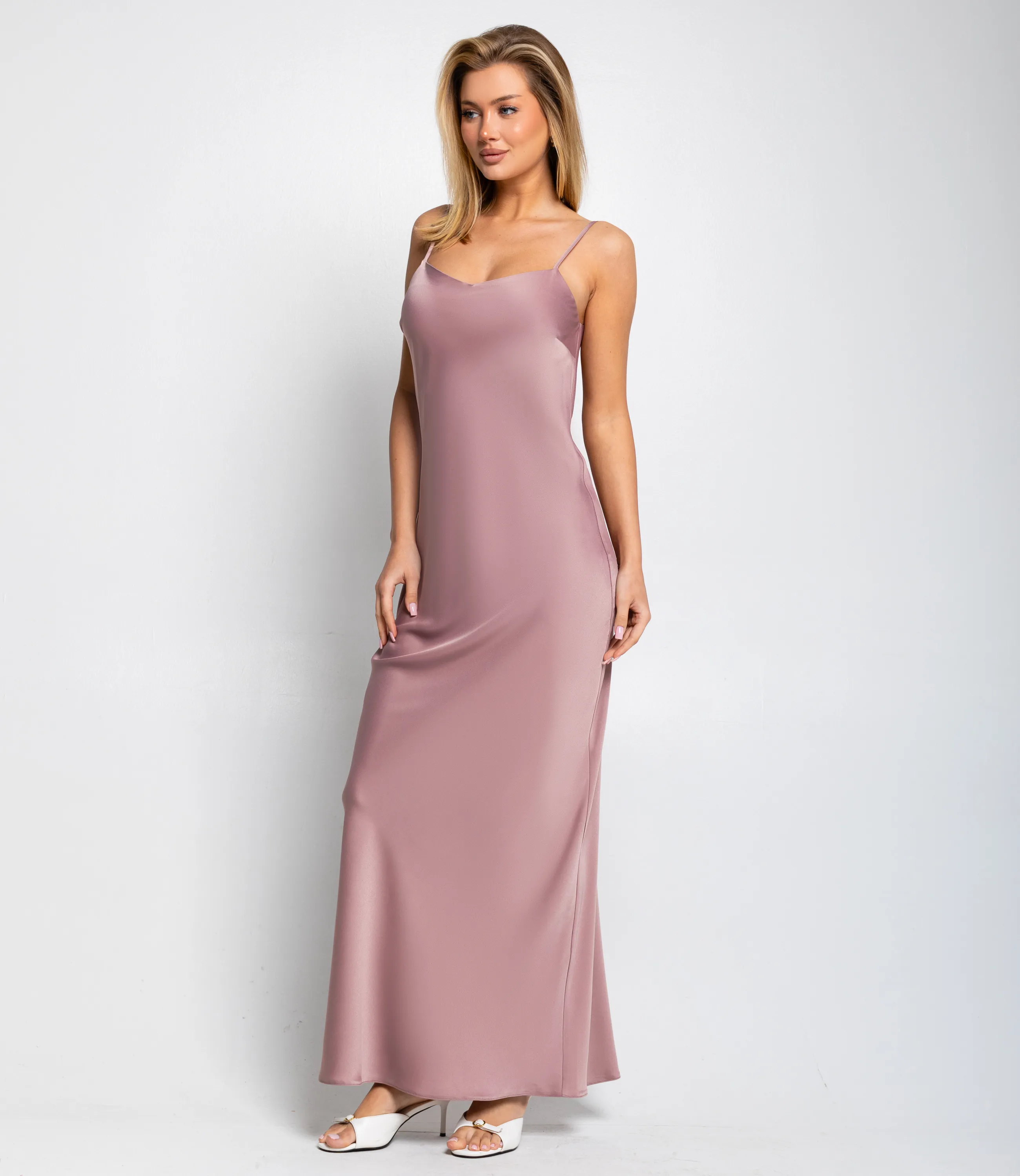 Платье #ОКТ025024, пыльная роза - фото 2