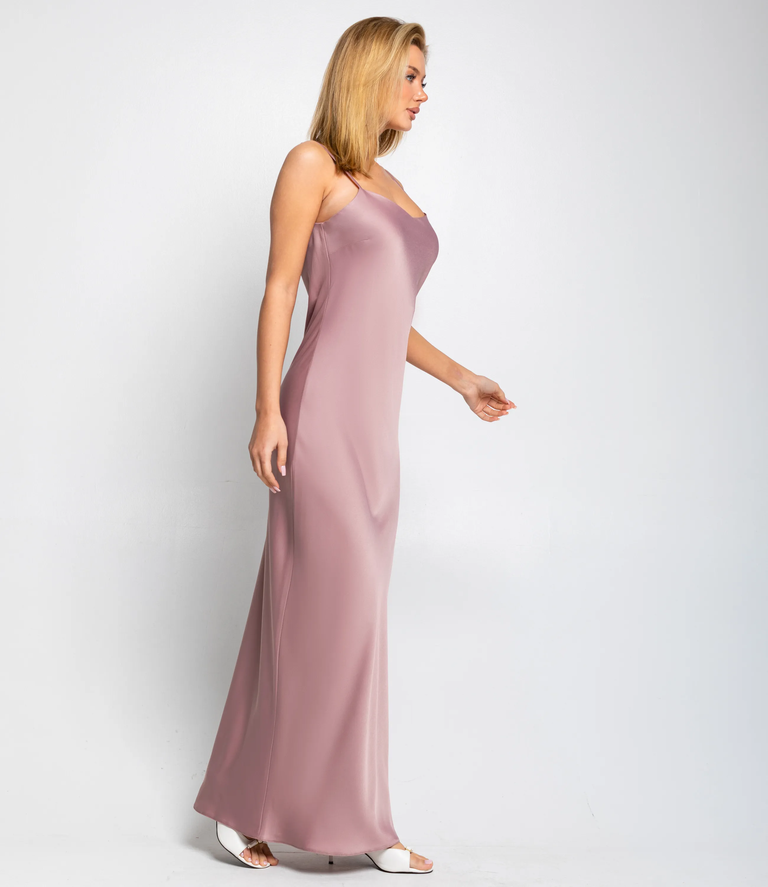 Платье #ОКТ025024, пыльная роза - фото 3