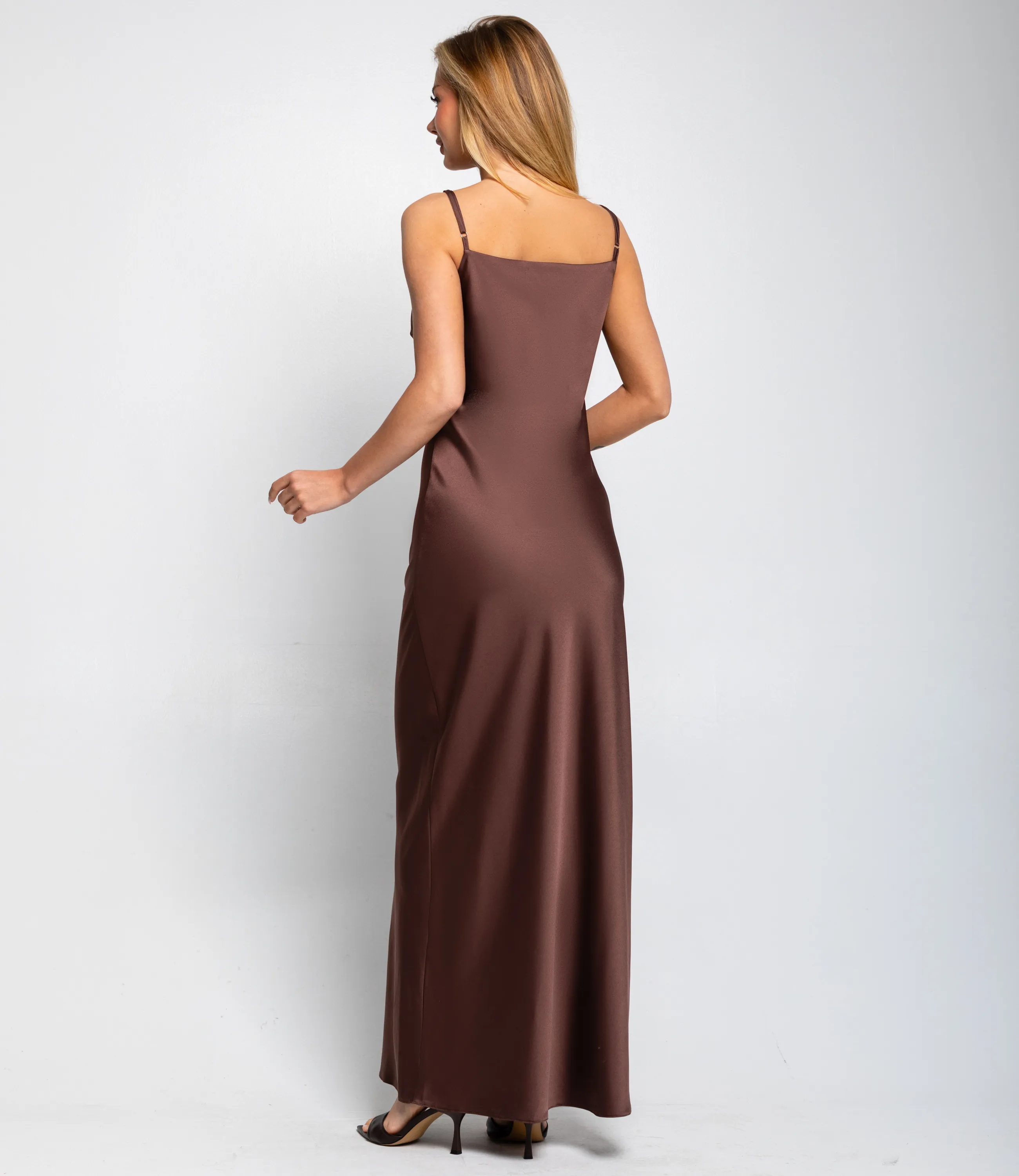 Платье #ОКТ025024, шоколадный - фото 4