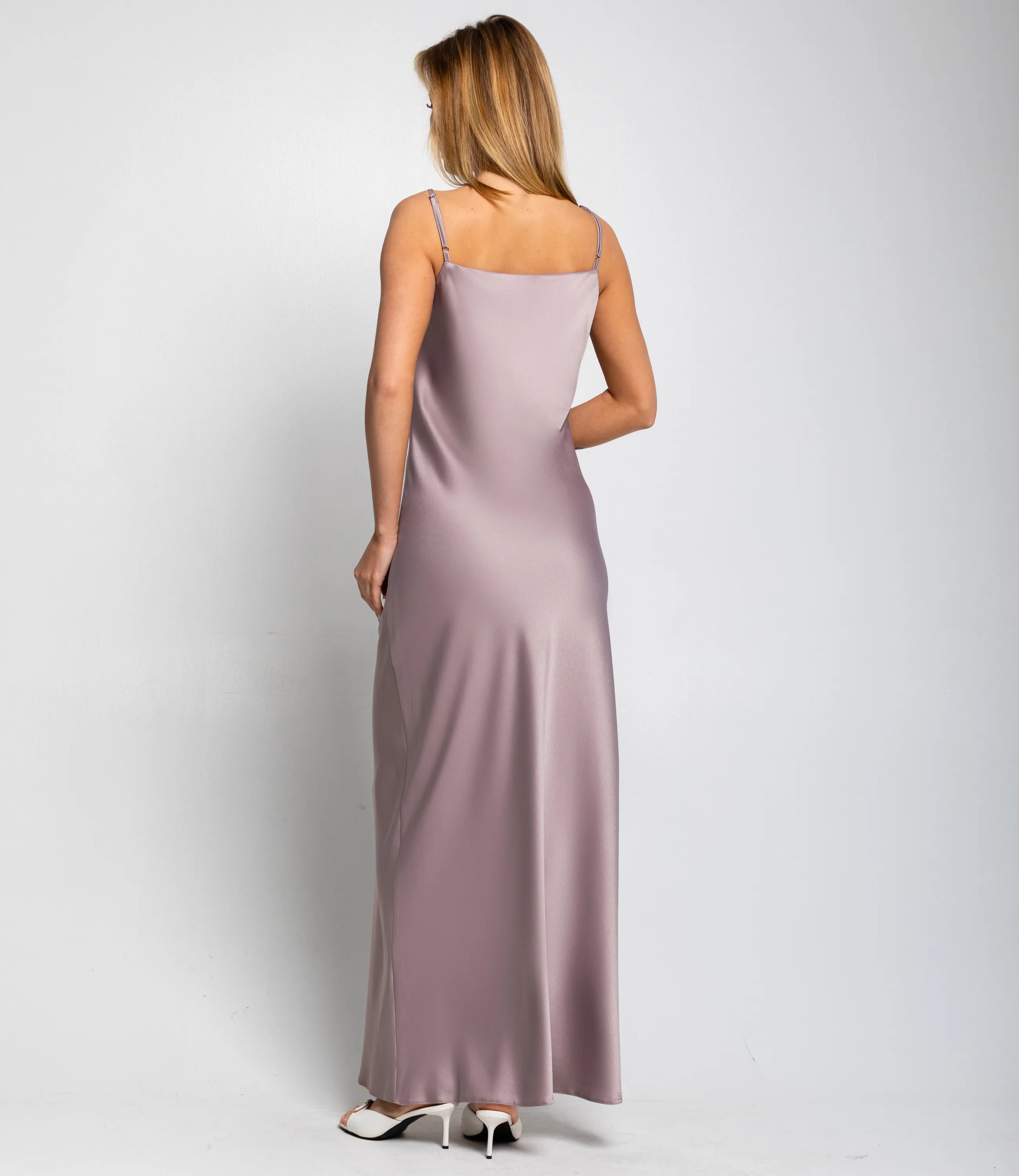 Платье #ОКТ025024, бежево-серый - фото 4