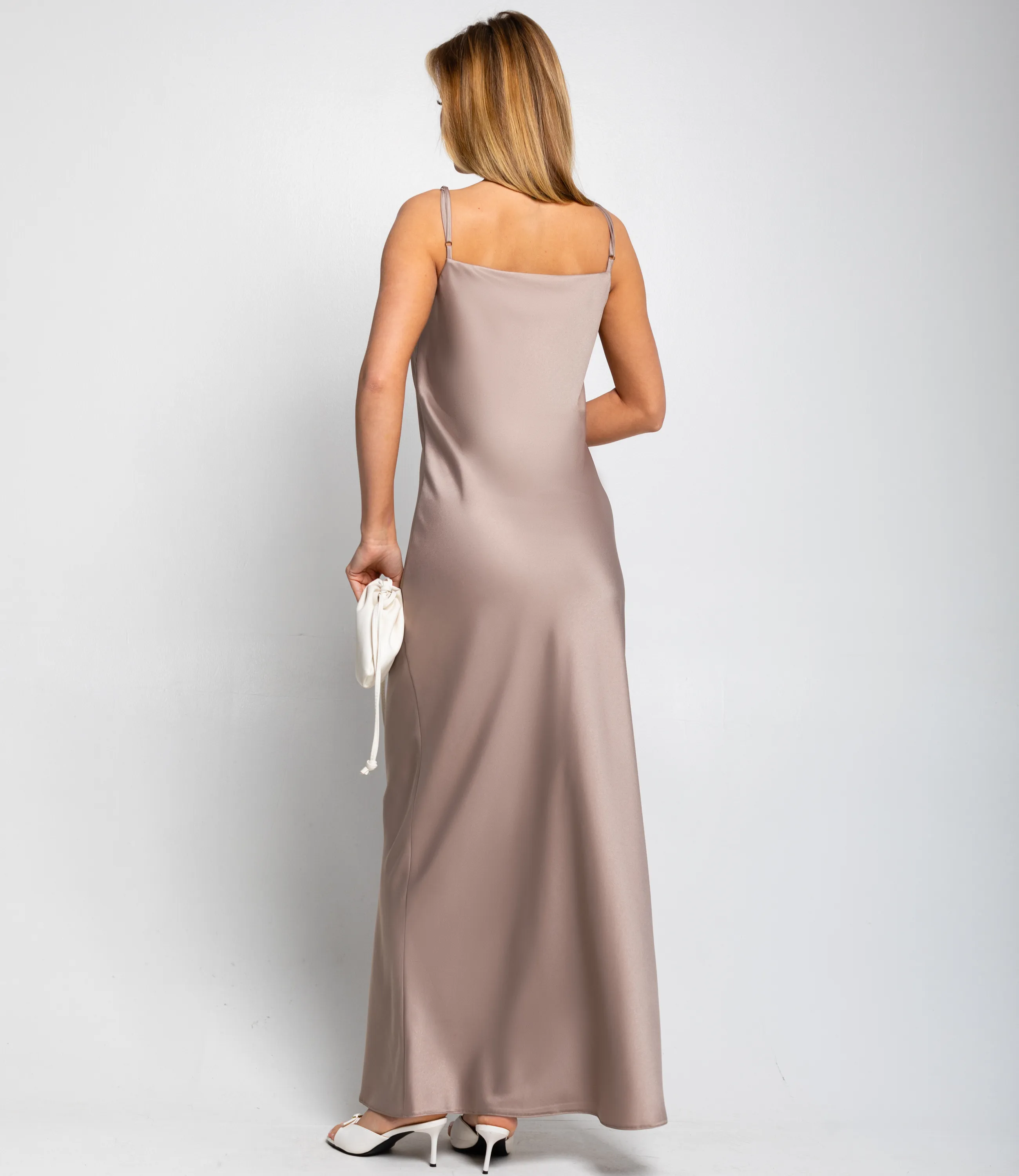 Платье #ОКТ025024, бежевый - фото 4