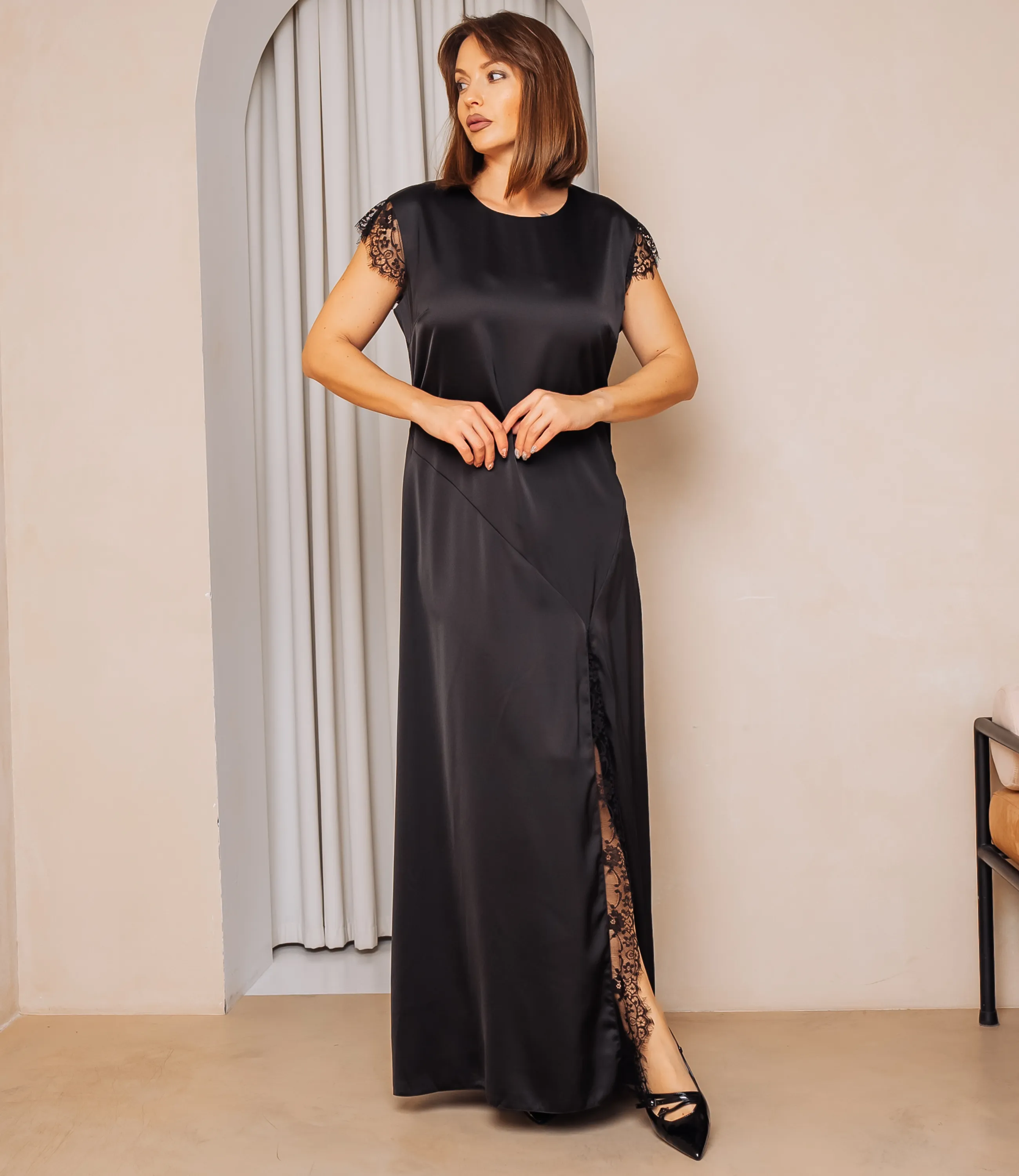 Платье #ОКТ025023, чёрный - фото 4