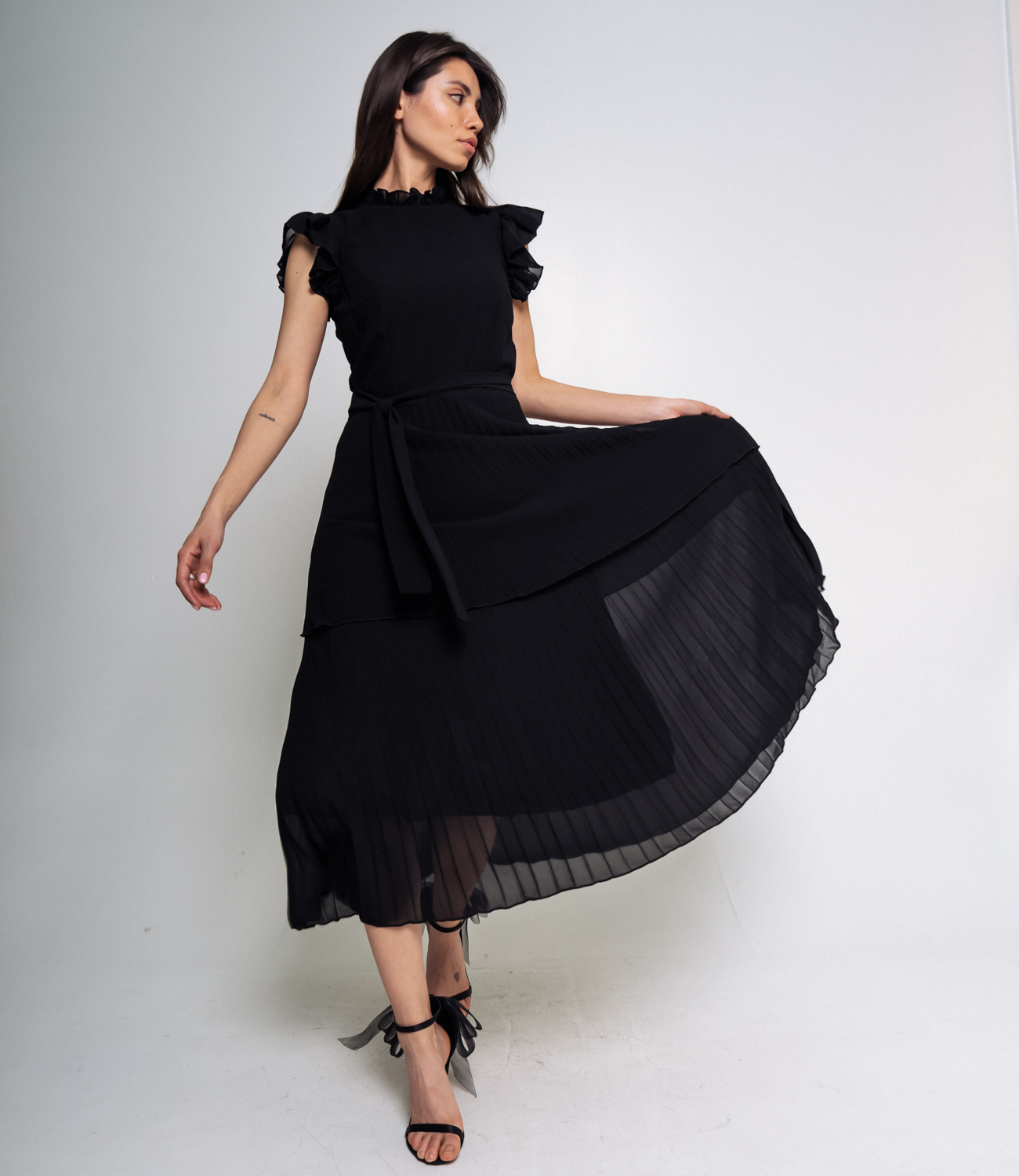 Платье #БШ2220, чёрный - фото 4