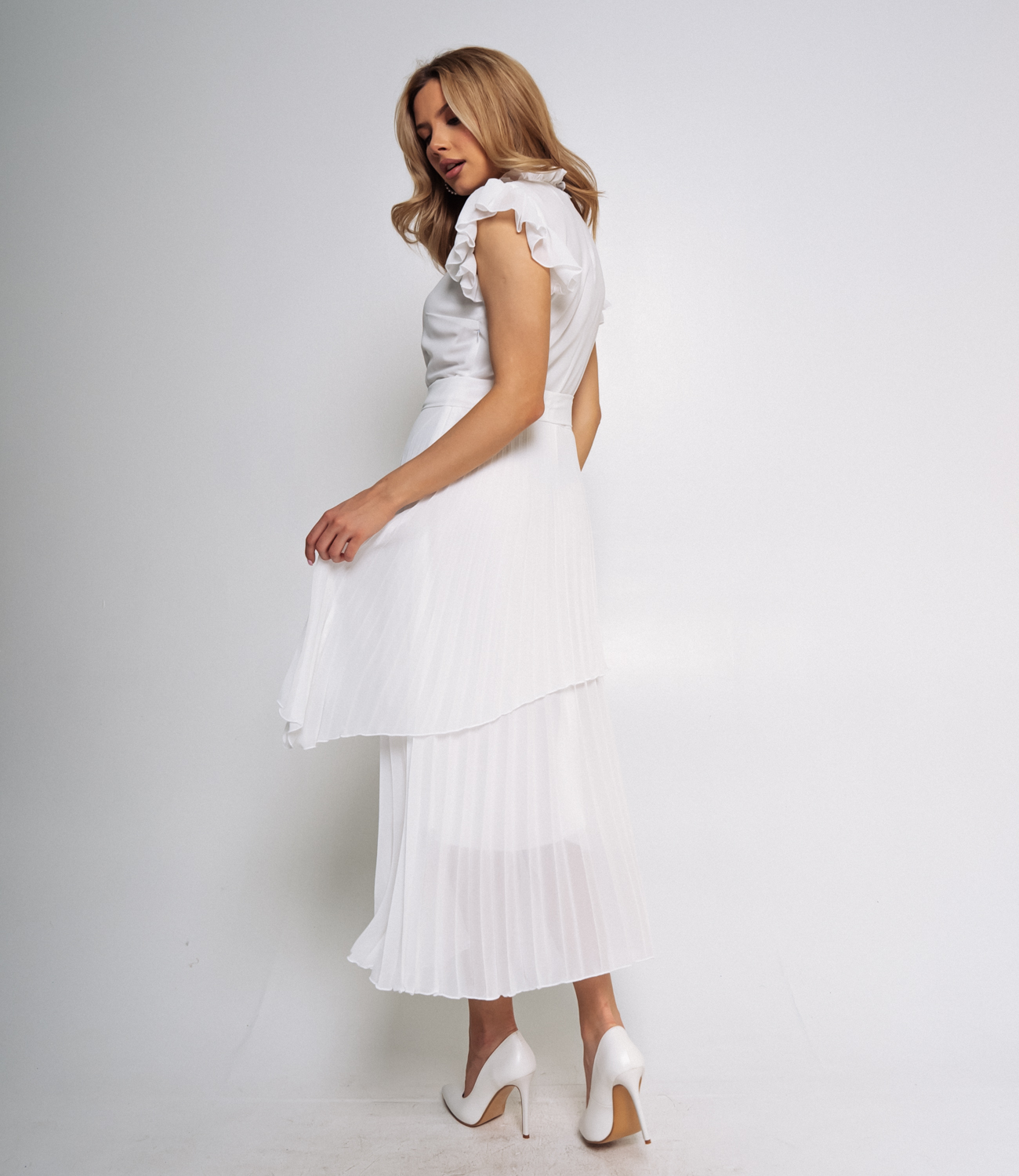 Платье #БШ2220, белый - фото 3