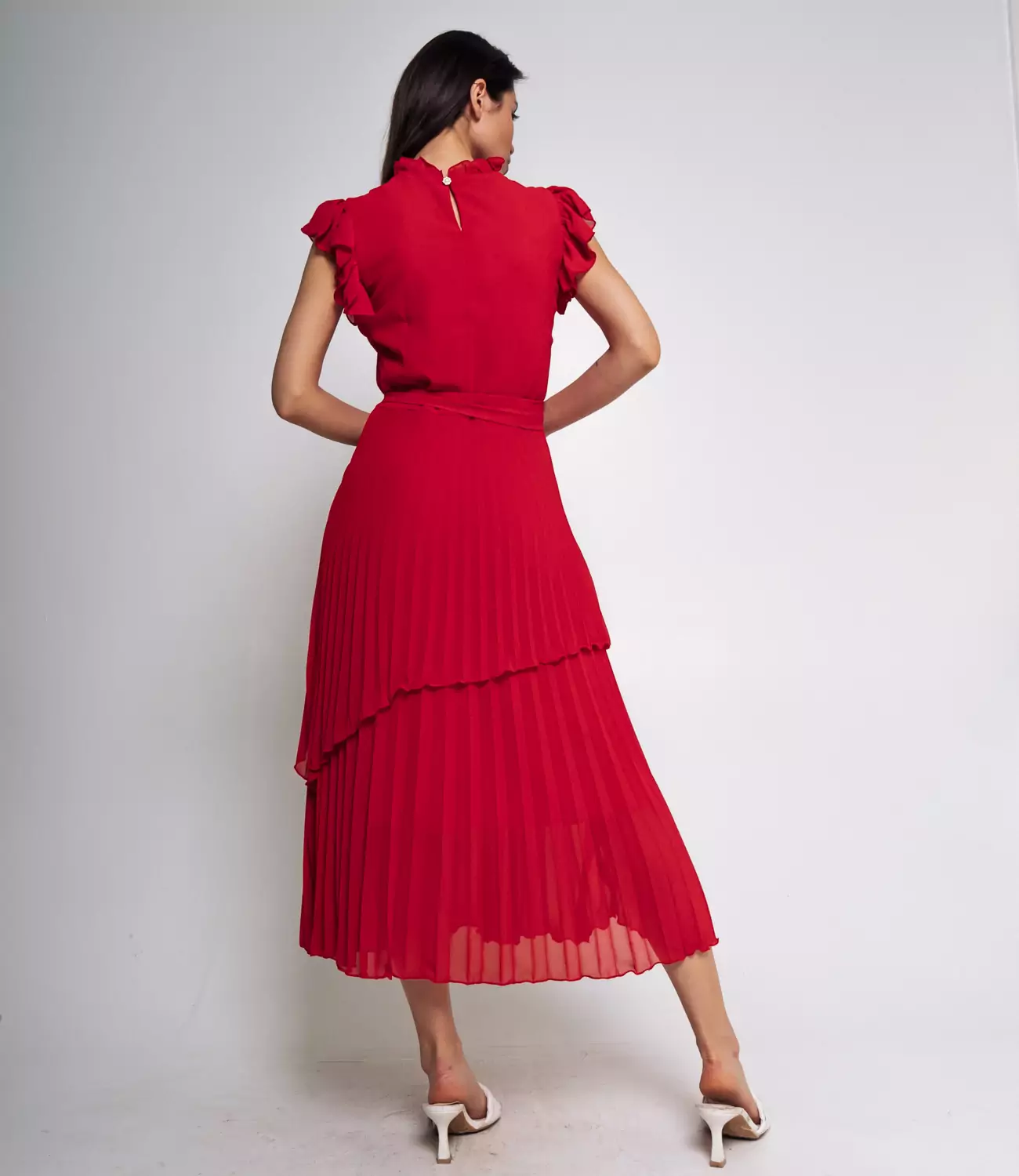 Платье #БШ2220, красный - фото 3