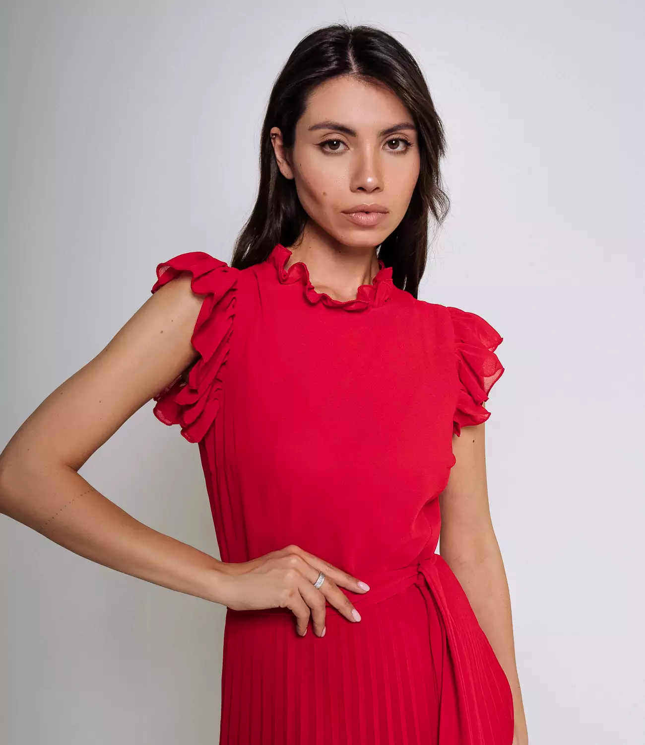 Платье #БШ2220, красный - фото 5