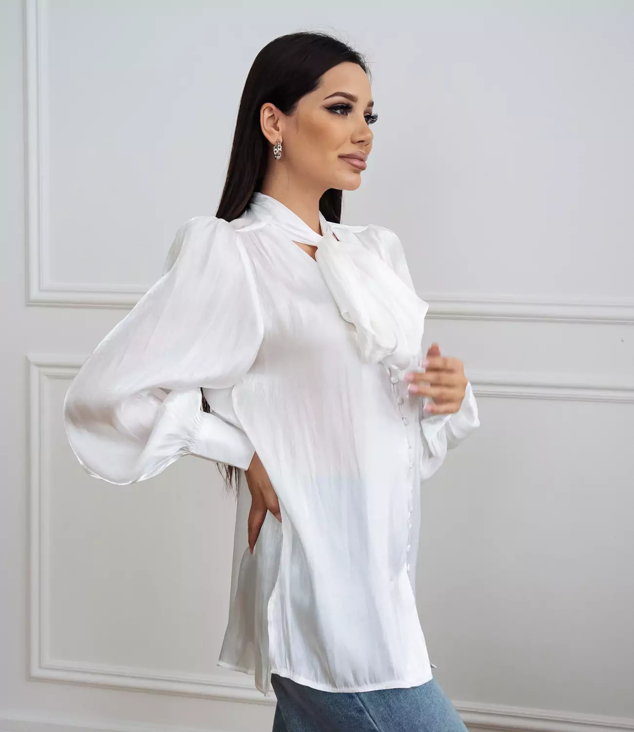 Блуза #КТ8321 (1), белый - фото 2