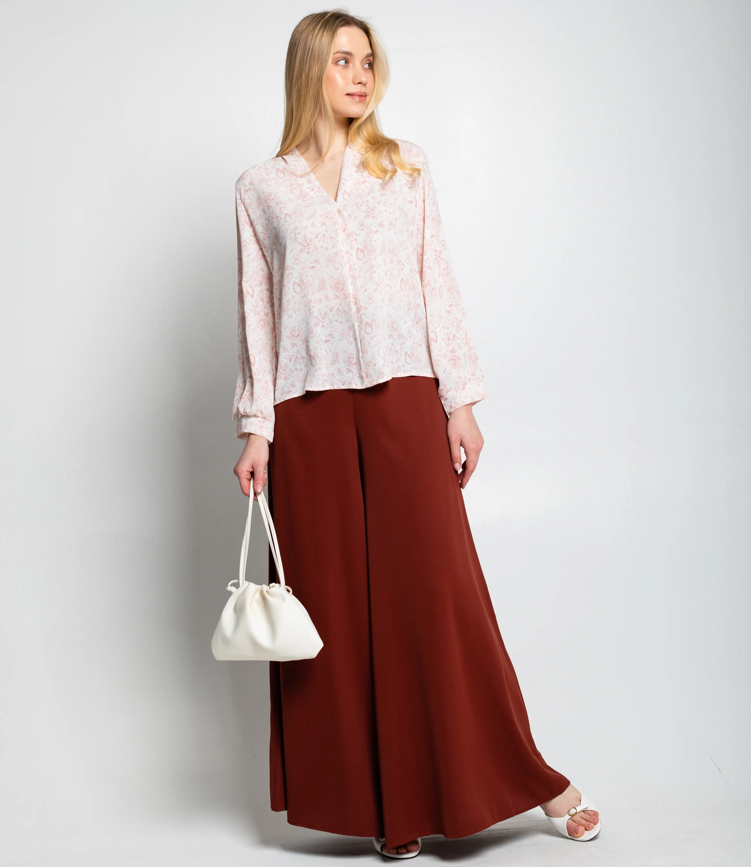 Блуза #КТ803 (8), пудровый - фото 4