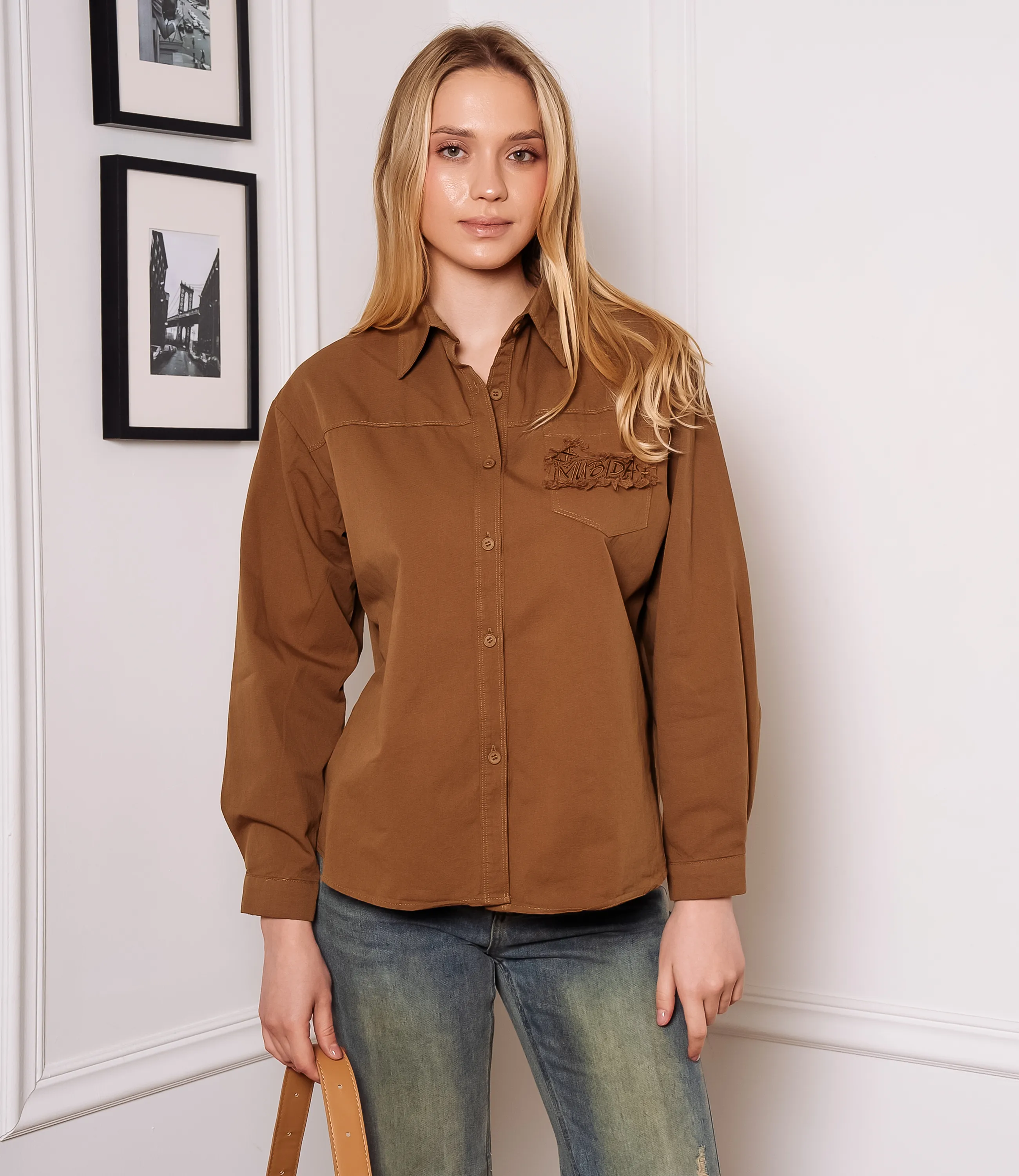 Рубашка #КТ6810 (4), хаки - фото 1