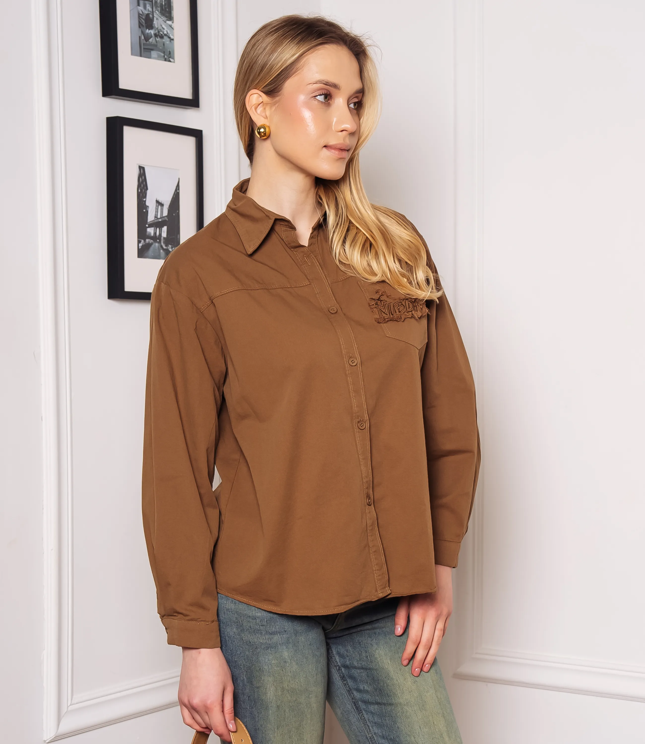 Рубашка #КТ6810 (4), хаки - фото 2