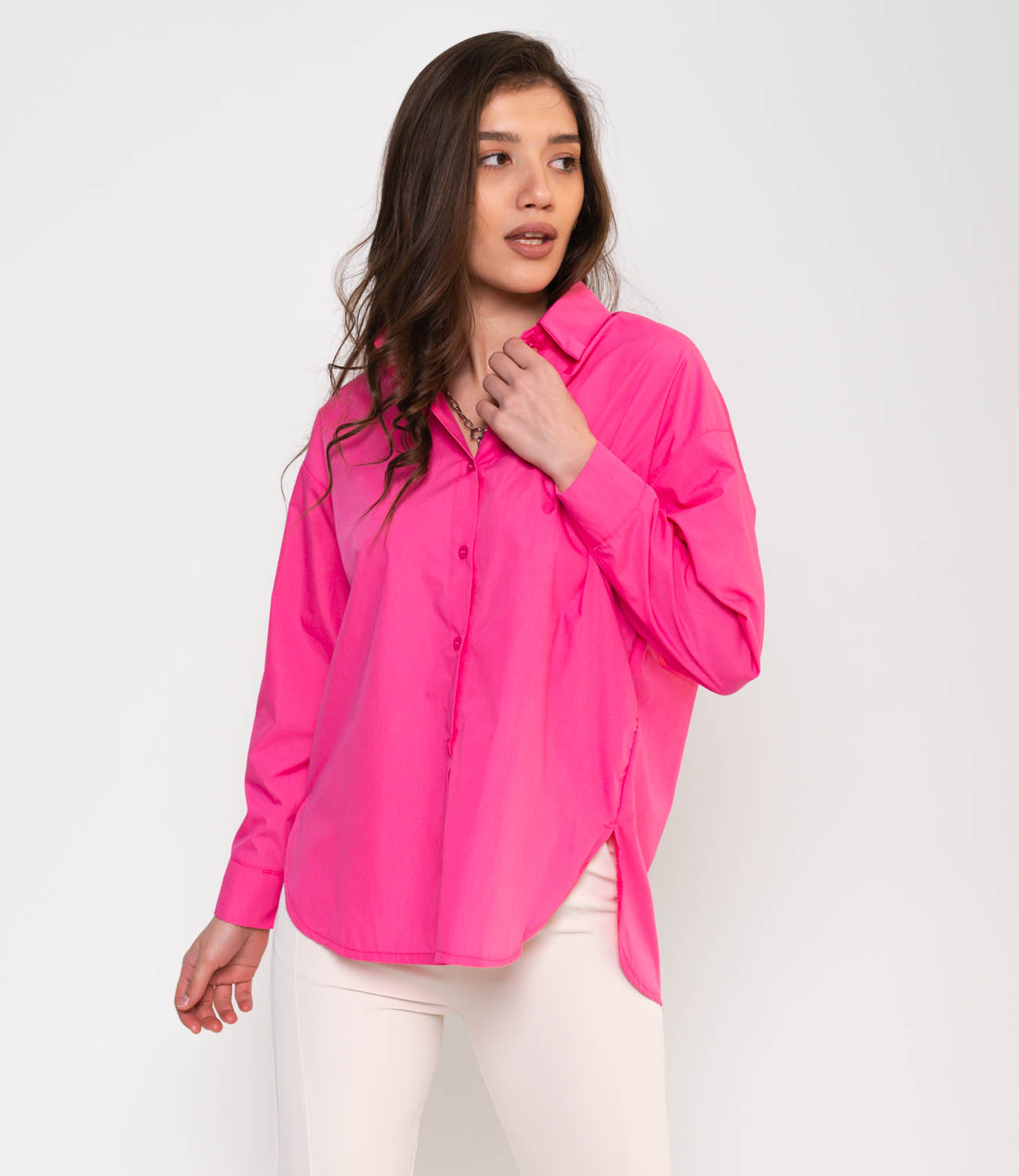 Рубашка #КТ31603, розовый