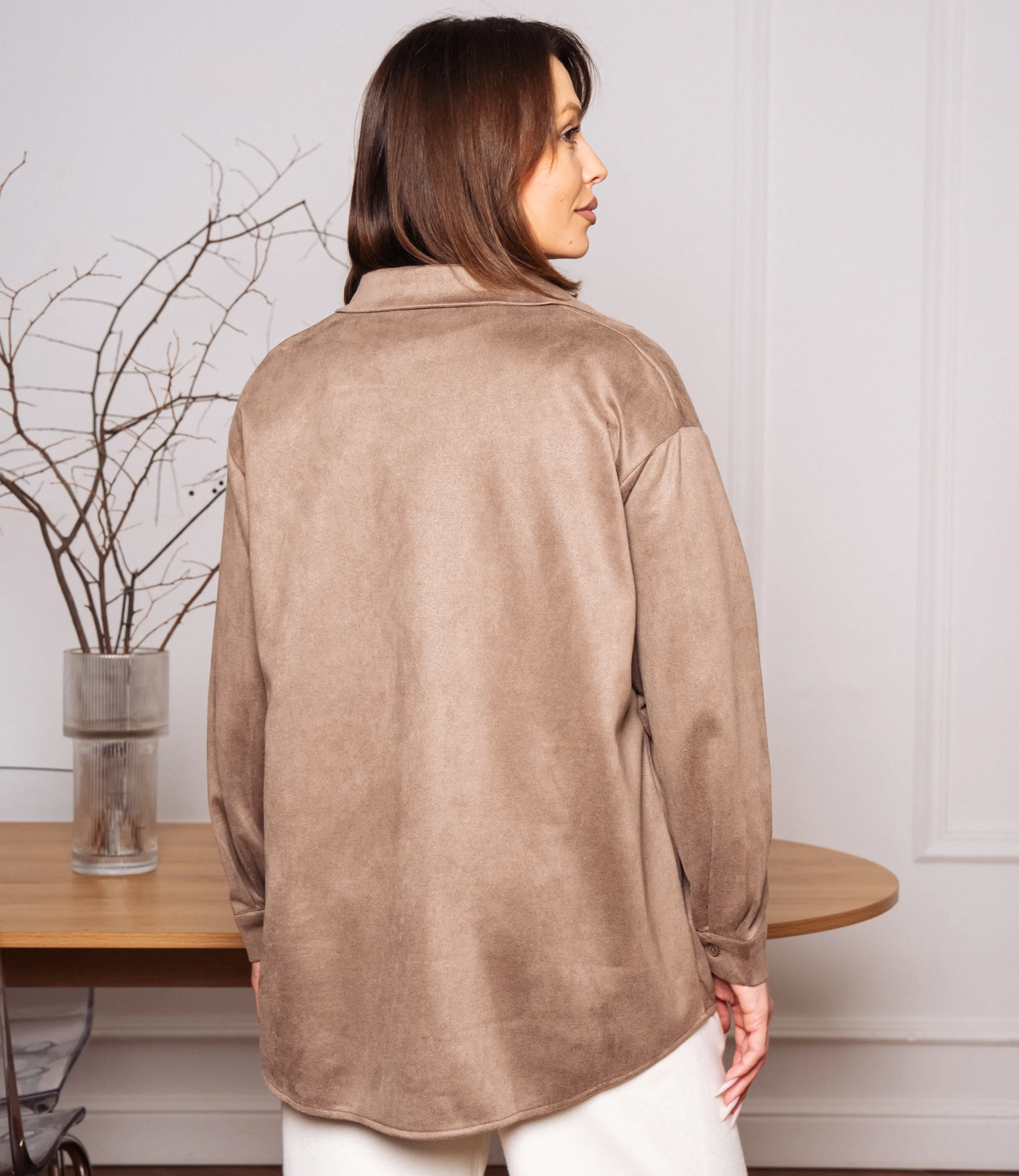 Рубашка #КТ1320, капучино - фото 3