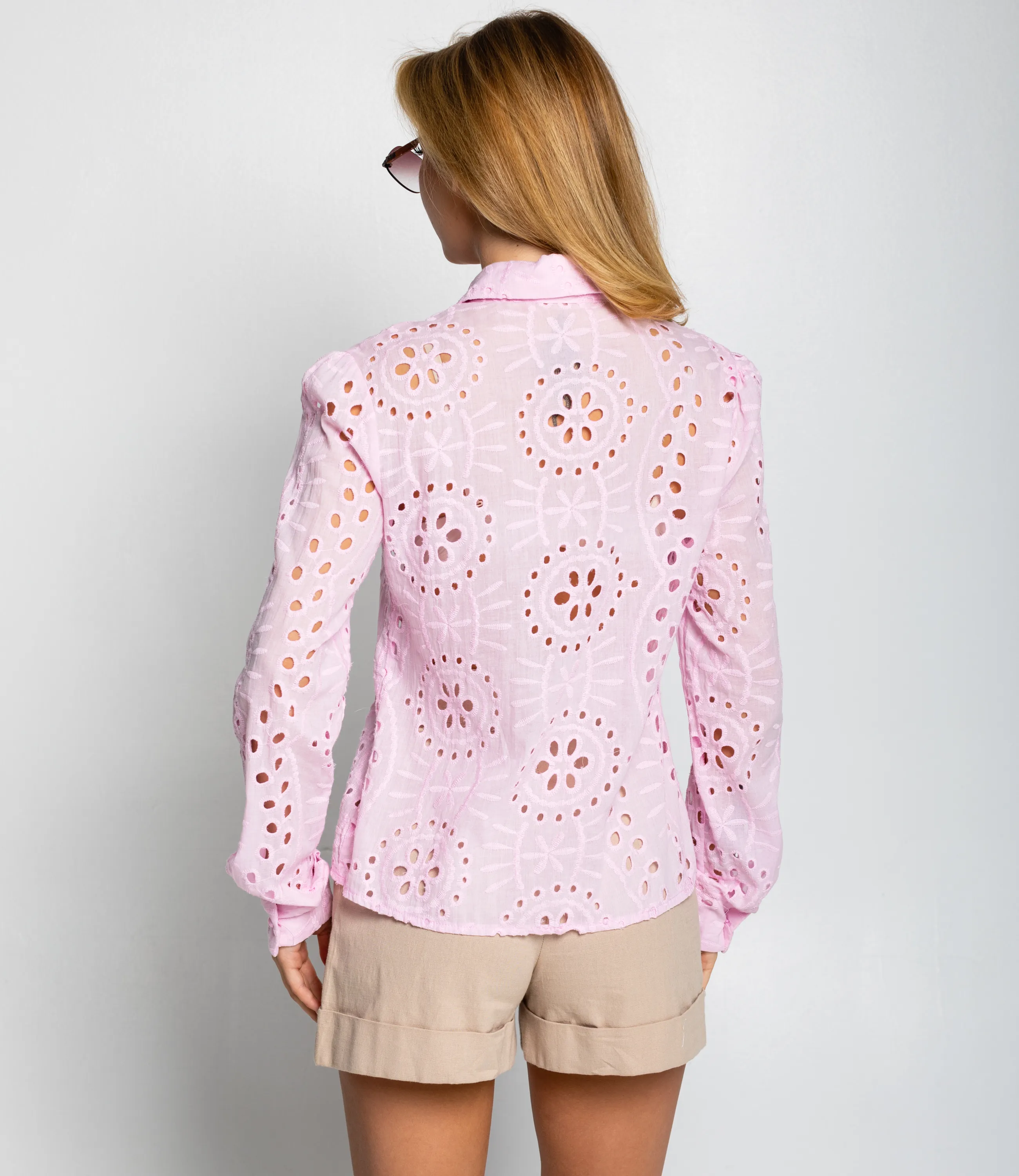 Блуза #ОКТ086009, розовый - фото 3
