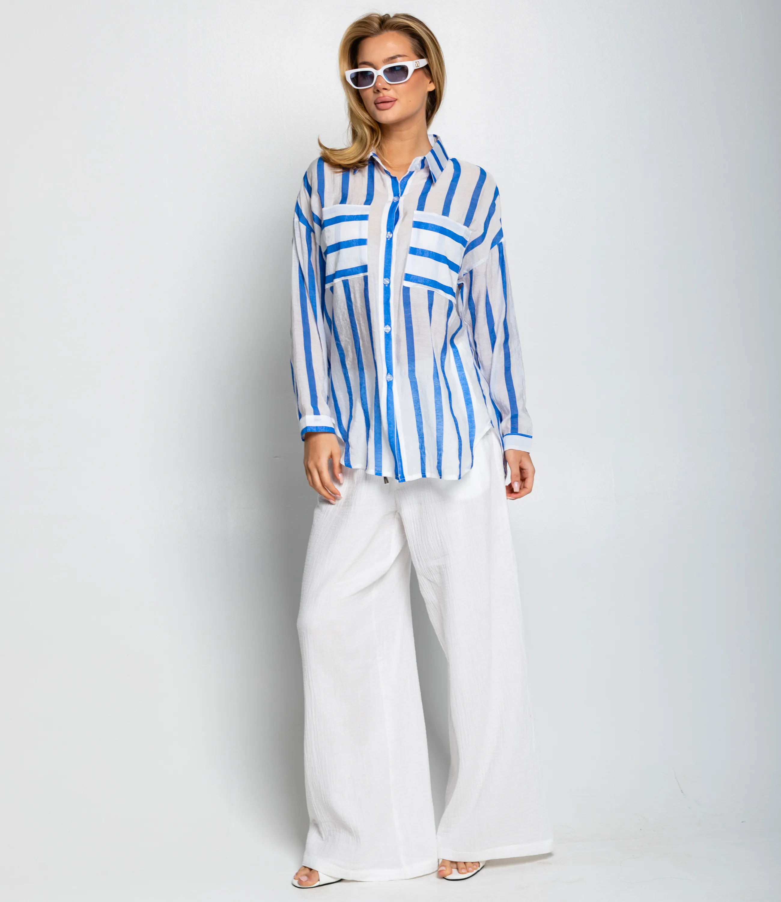 Рубашка #КТ21020 (1), синий - фото 4