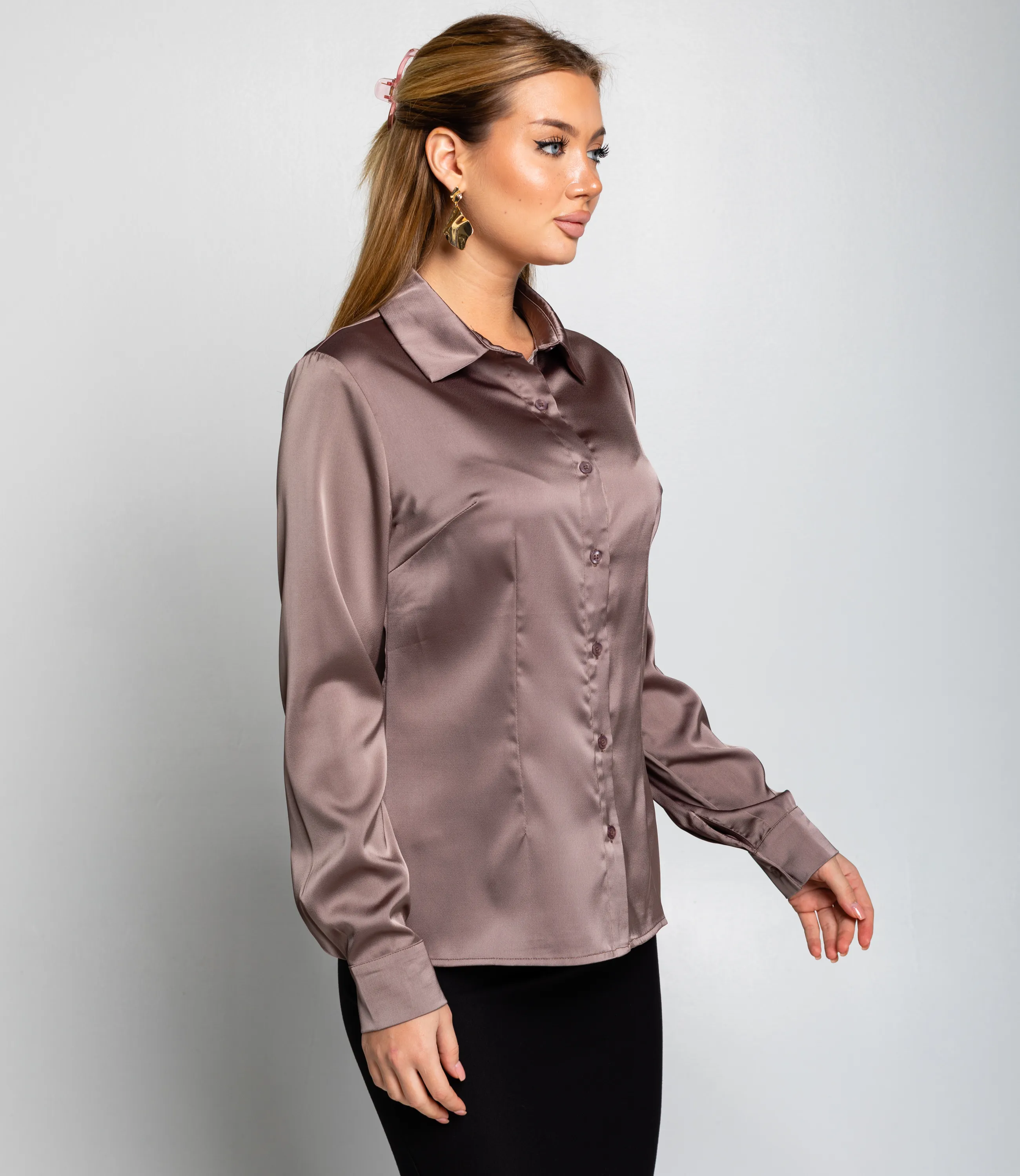 Блуза #ОКТ025022, капучино - фото 2