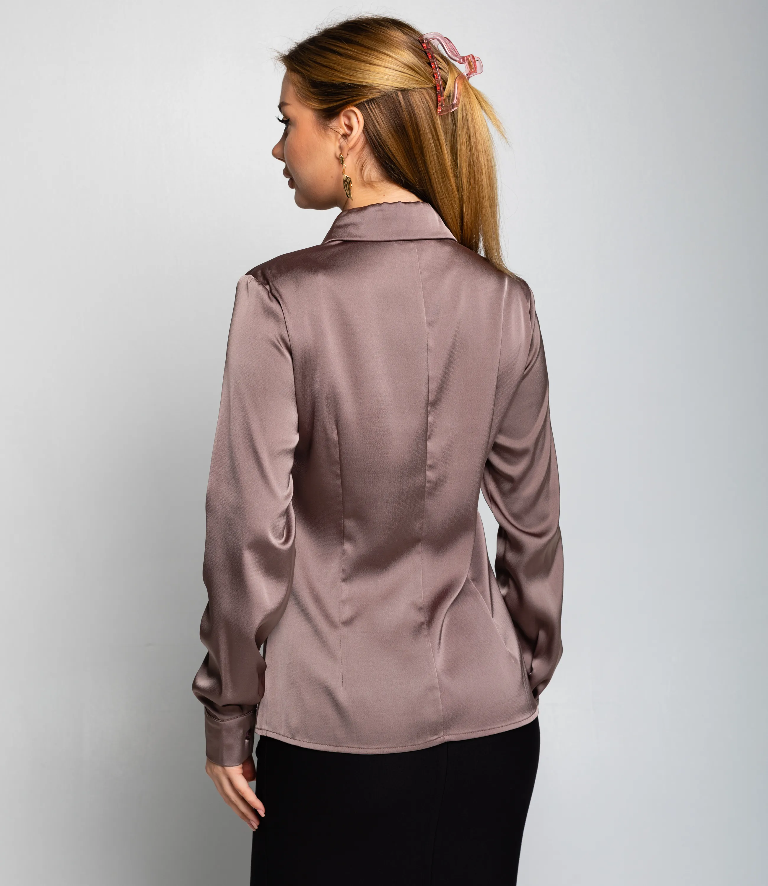 Блуза #ОКТ025022, капучино - фото 3