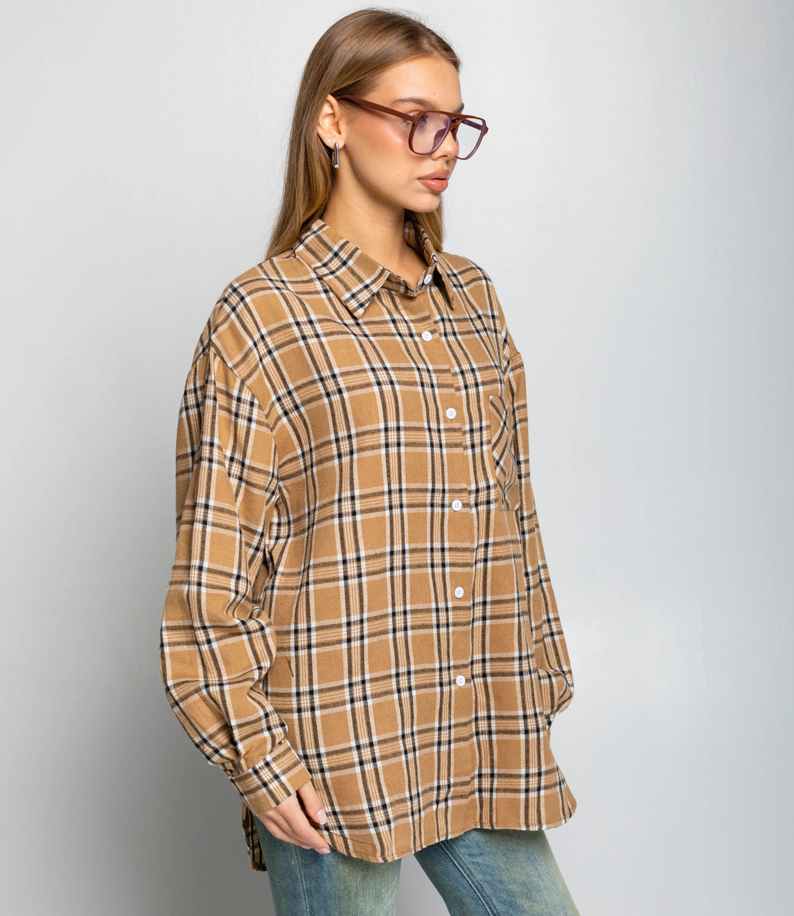 Рубашка #КТ225 (5), бежевый - фото 2