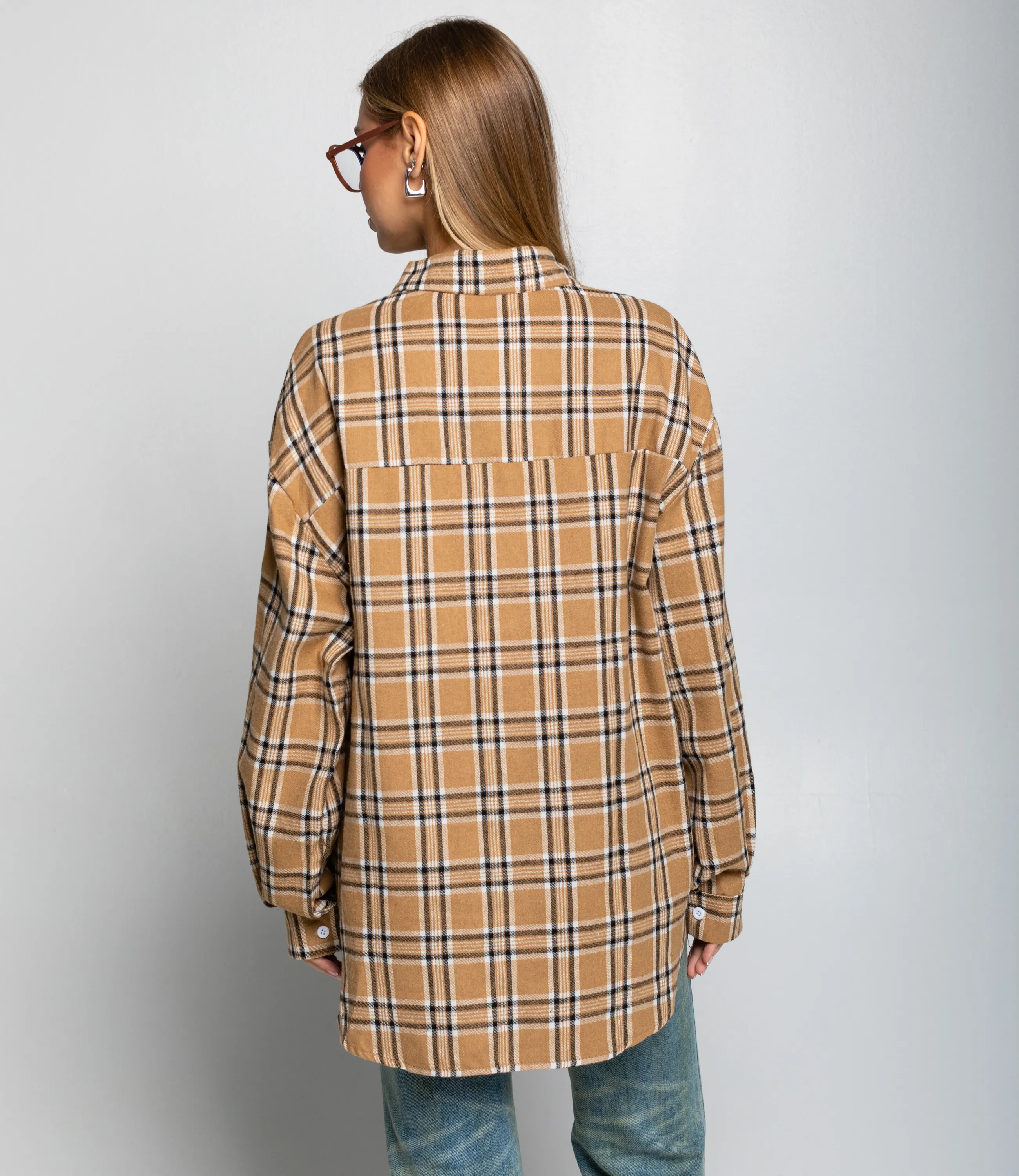 Рубашка #КТ225 (5), бежевый - фото 3