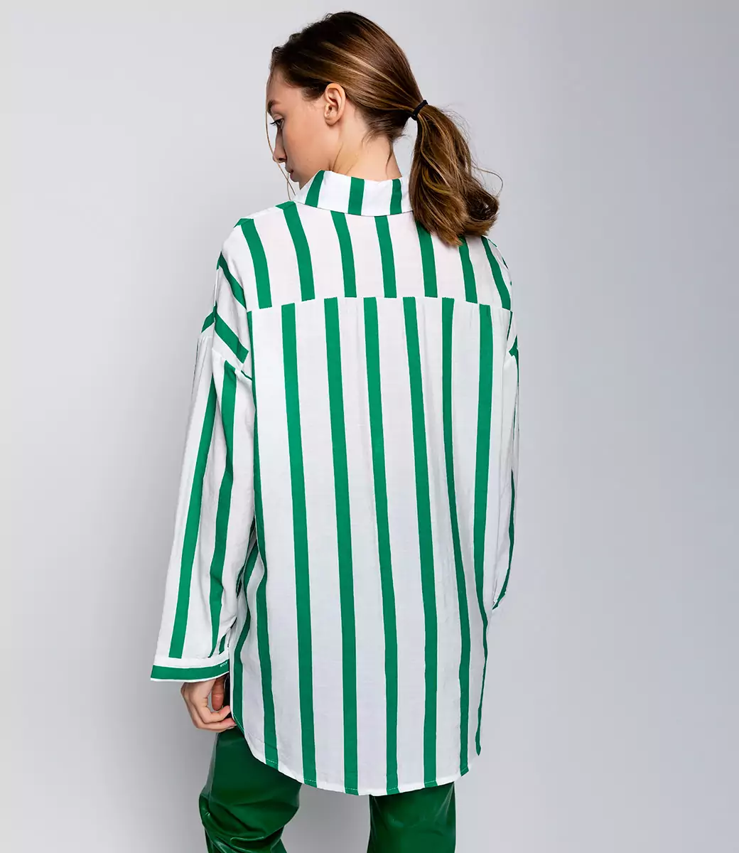 Рубашка #КТ21020 (1), зеленый - фото 4