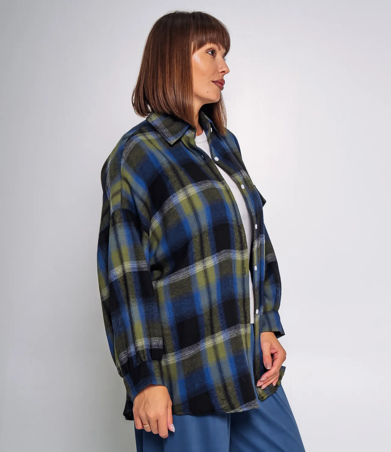 Рубашка #КТ23830, синий - фото 2