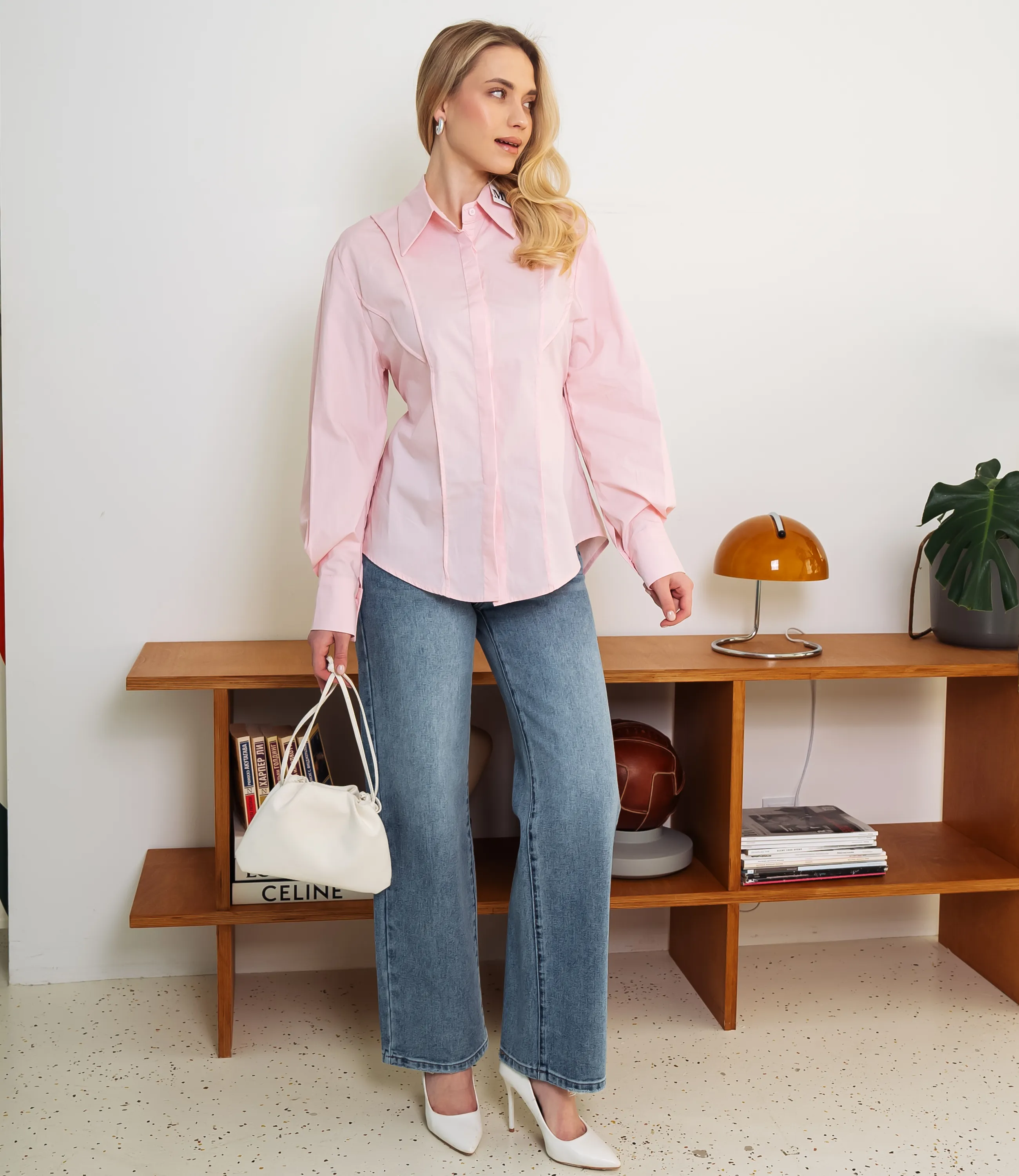 Рубашка #КТ3696, розовый - фото 4