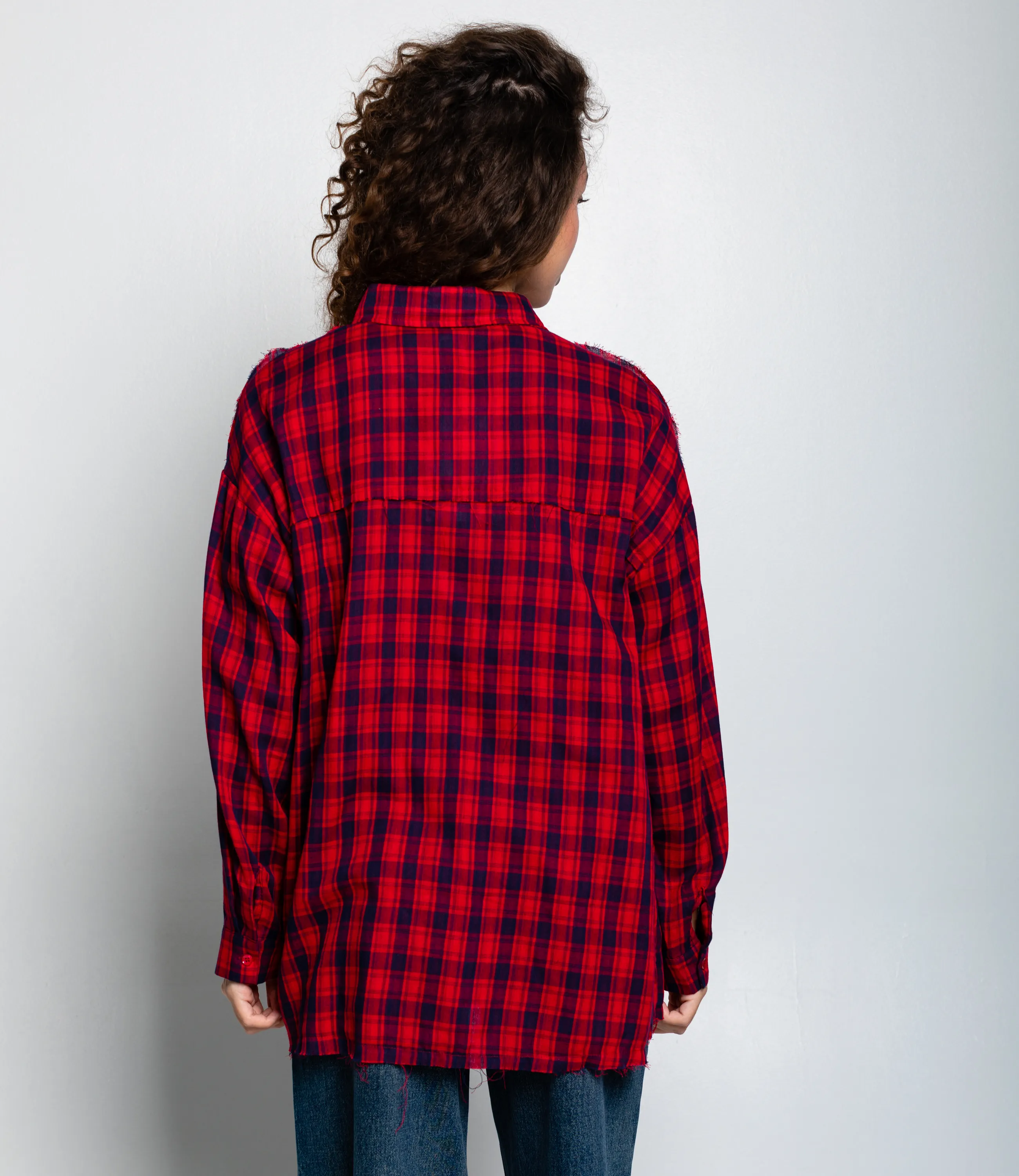 Рубашка #КТ2357 (3), синий/красный - фото 3