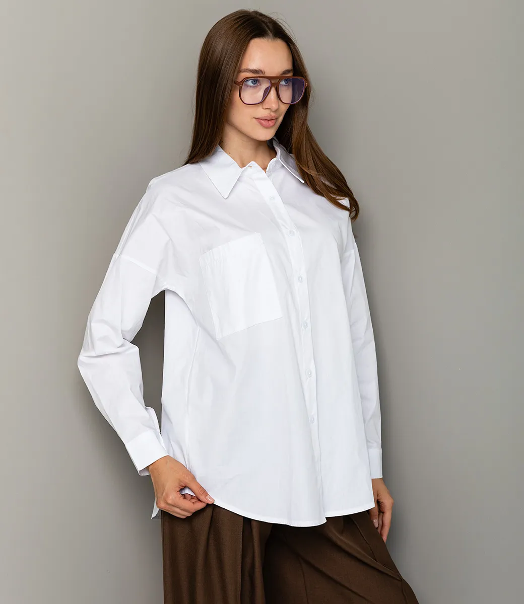Рубашка #БШ1520, белый - фото 2